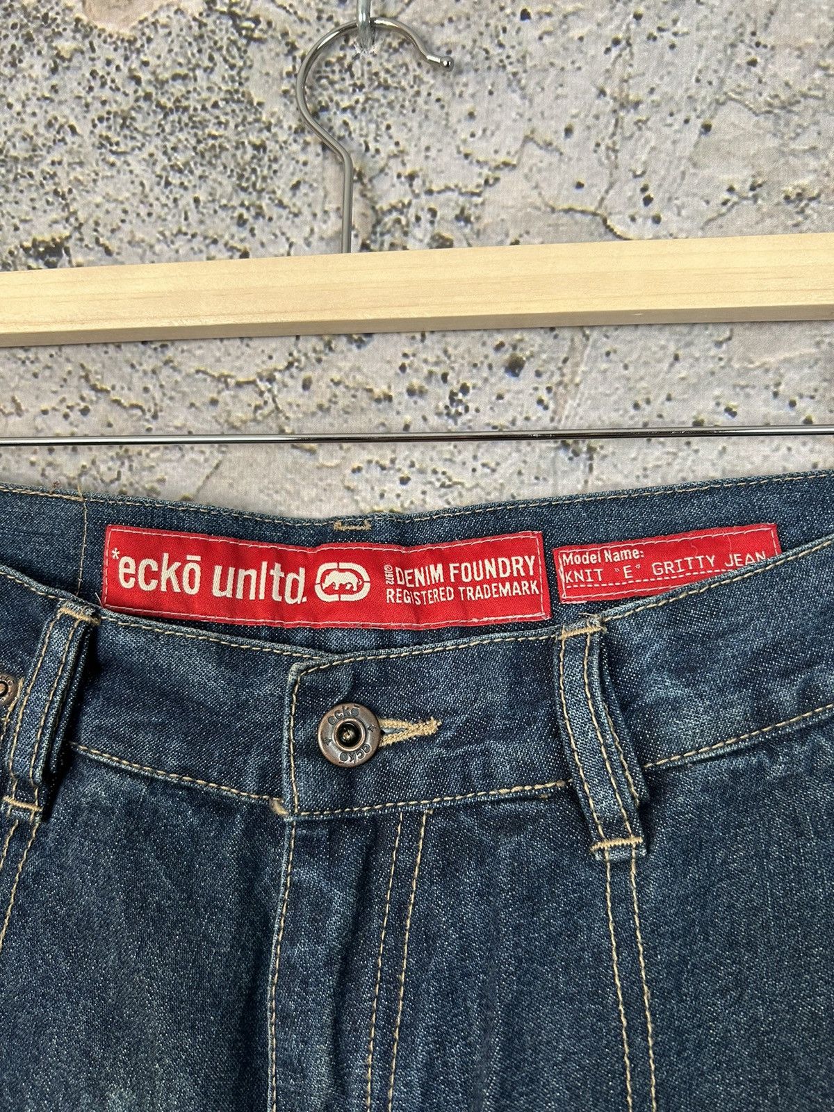Ecko Unltd. Vintage Ecko Unltd Baggy Denim Jeans Wide Legs Rap Drill Y2K Size US 32 / EU 48 - 9 Thumbnail
