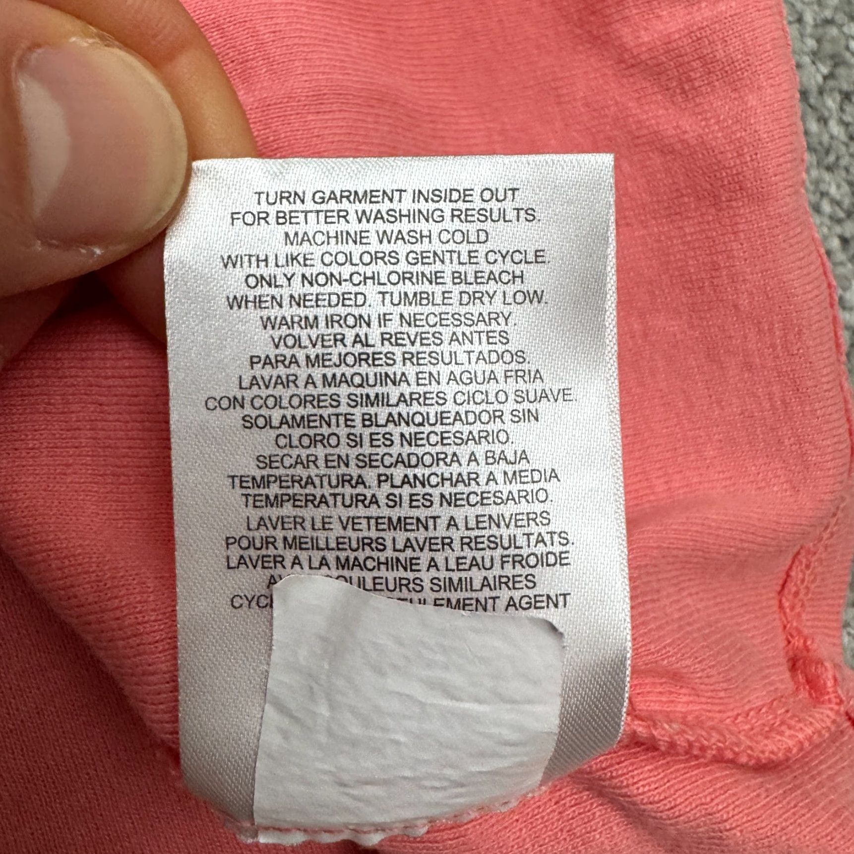 Ellen Tracy Ellen Tracy Pink Blouse Womens 1X Bell Sleeve Cotton Top Keyhole Gold Accent Casual Knit Lightweight Breathable Easy Care Modern Classic Size XL / US 12-14 / IT 48-50 - 7 Thumbnail