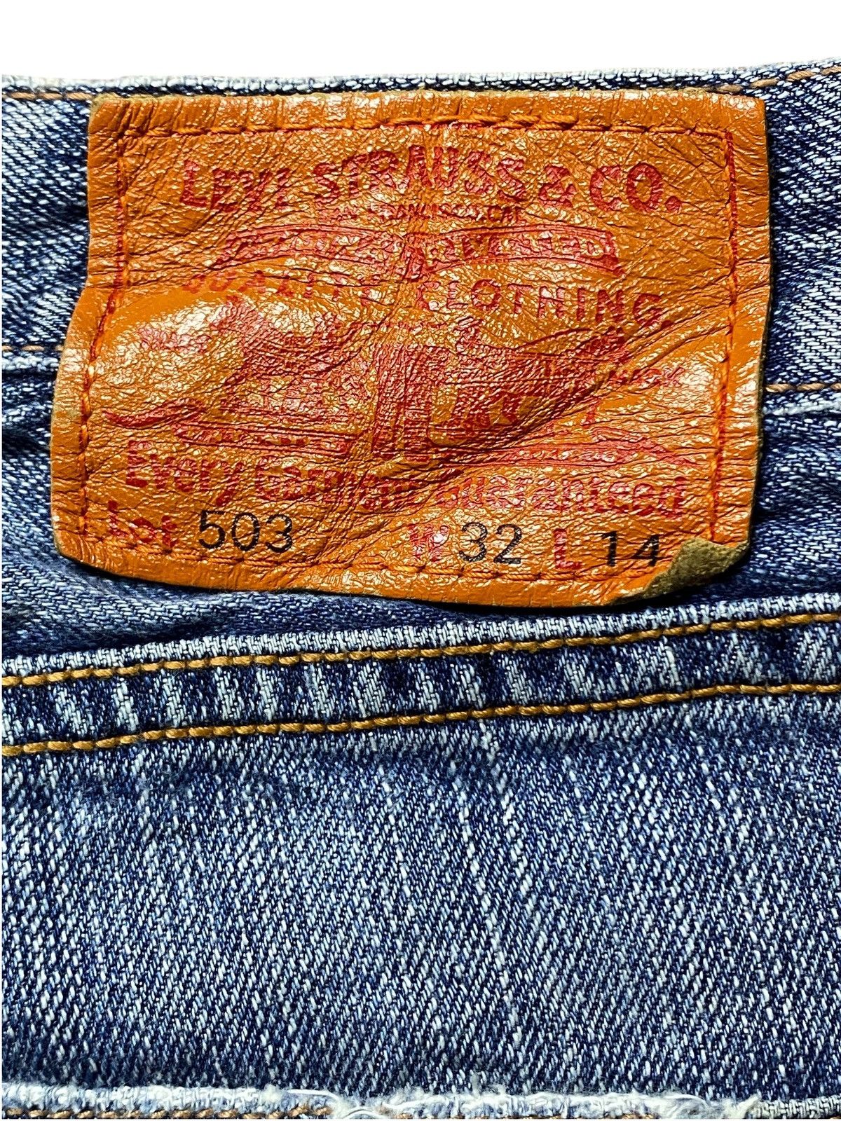 Levi's Vintage Clothing Vintage Levis 503 Denim Distressed Short Jeans Size US 34 / EU 50 - 6 Thumbnail
