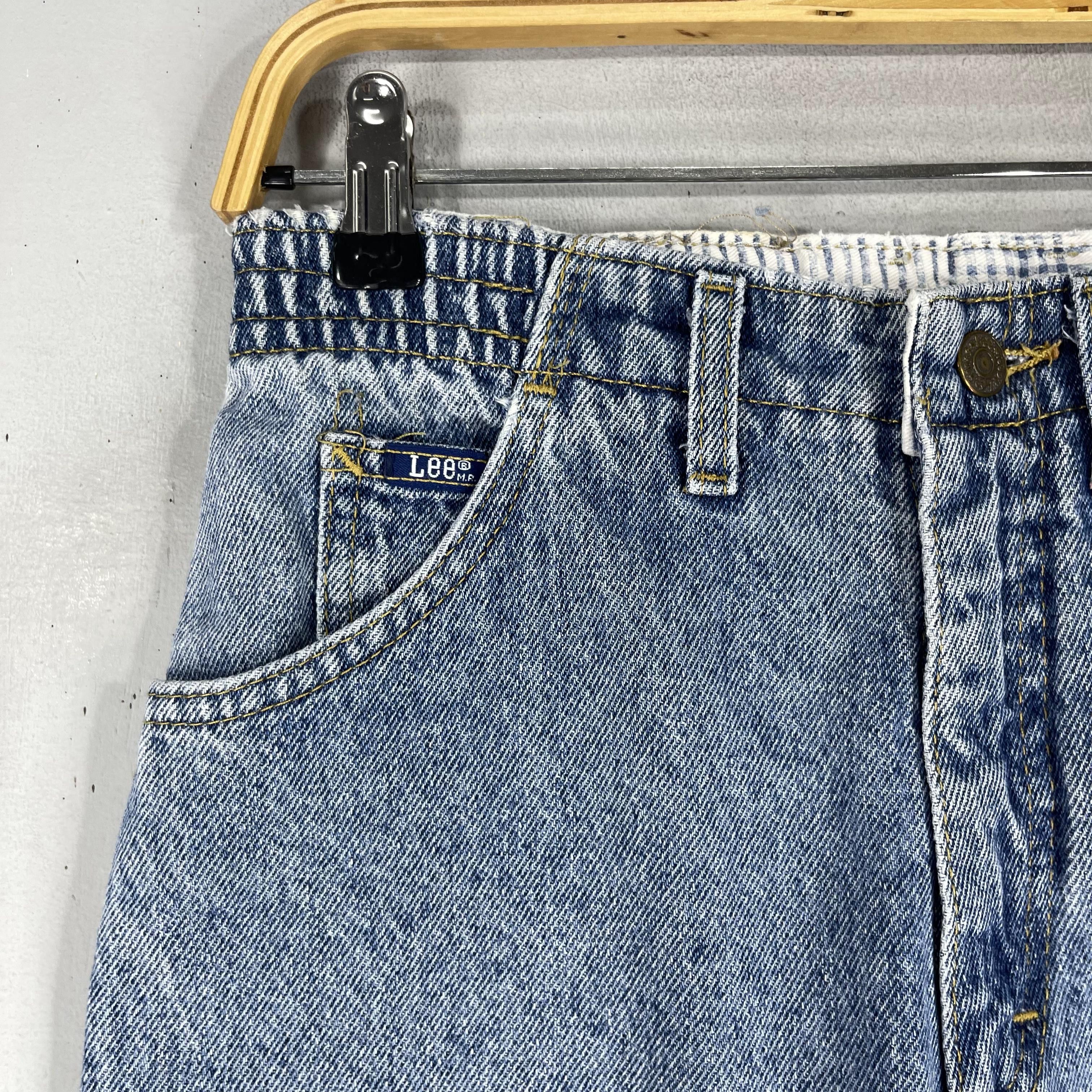 Lee W28 L27 Vintage Lee Usa Distressed Petite Hourglass Jeans Size 28" / US 6 / IT 42 - 3 Thumbnail