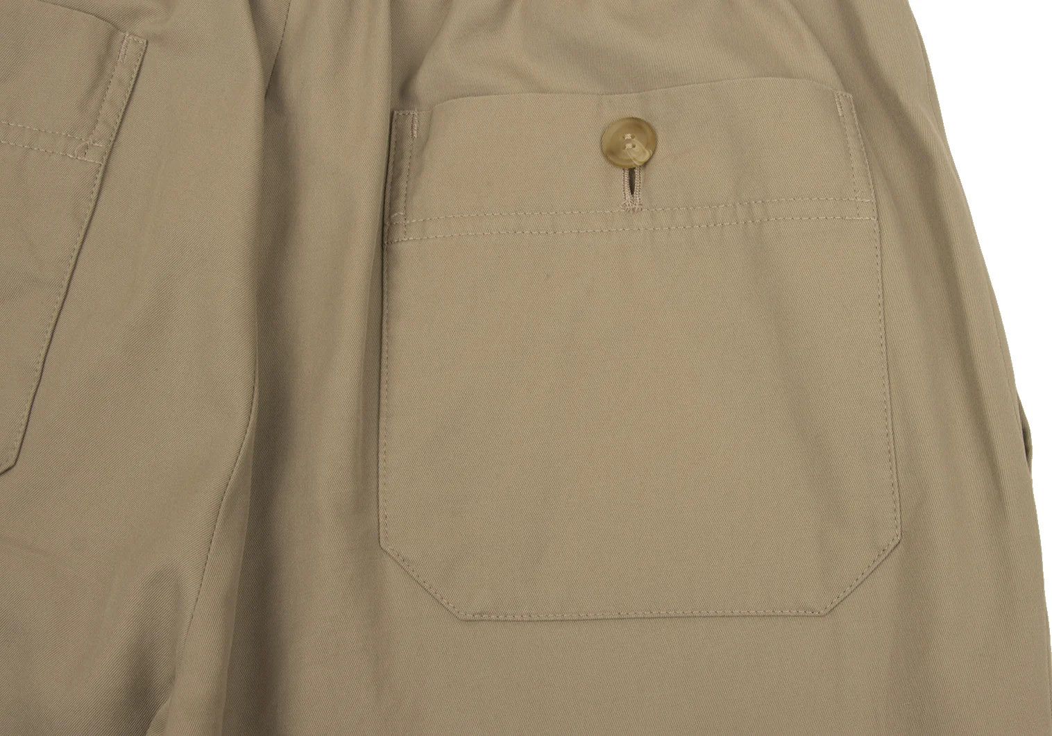 Issey Miyake Cotton Tuck Tapered Pants in Beige, Size L-XL Size US 38 / EU 54 - 15 Thumbnail