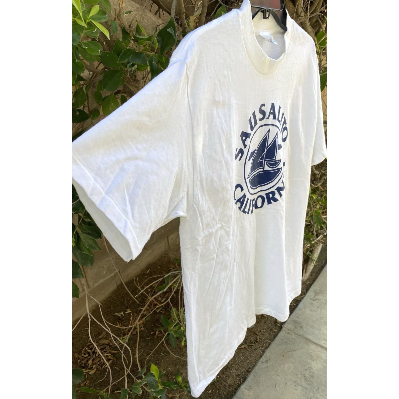 Vintage VINTAGE Belton California T Shirt Sailboat Graphic Tee Shirt L White Men Size US L / EU 52-54 / 3 - 3 Thumbnail