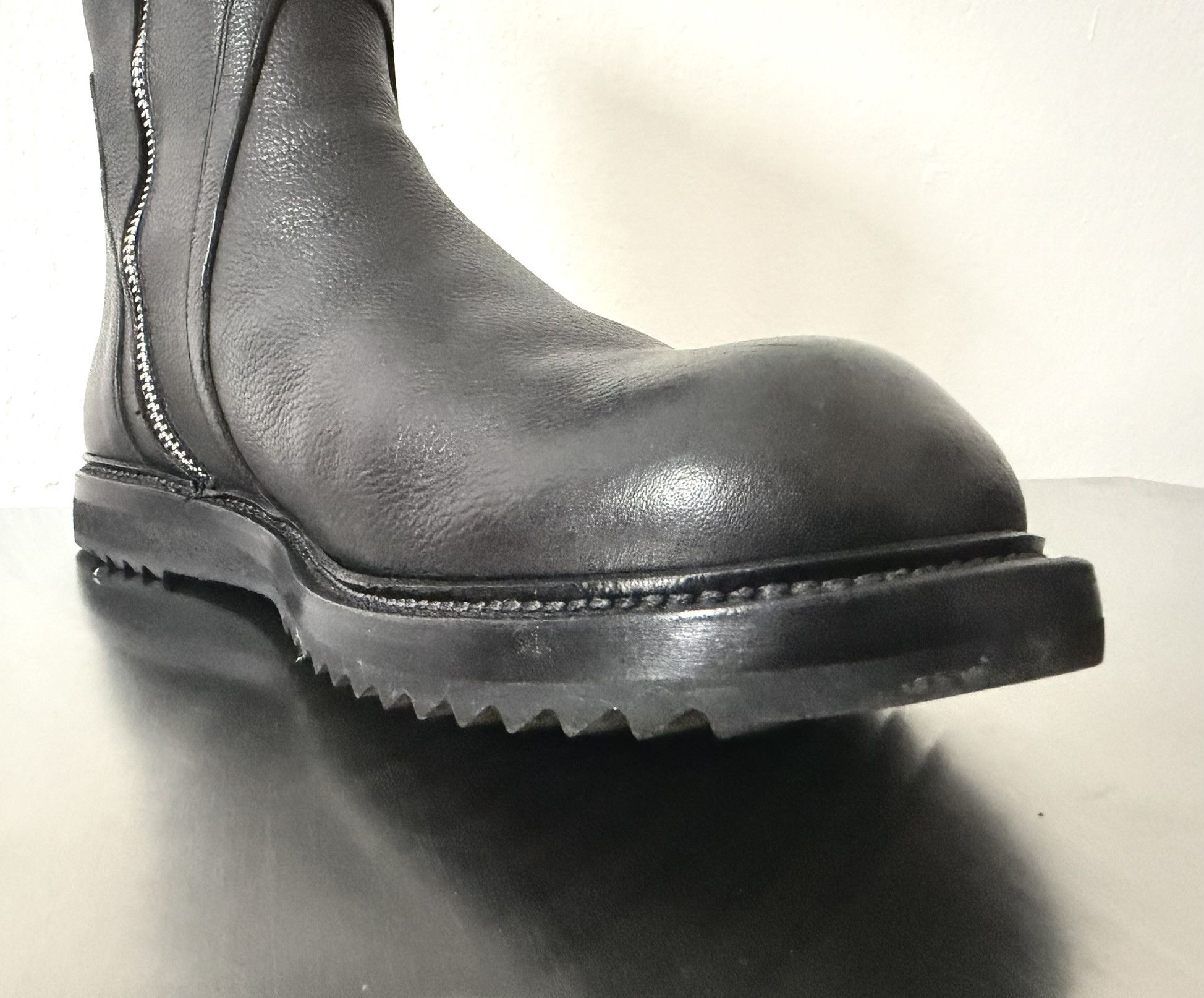 Rick Owens Rick Owens Black Leather Zip Boots EU44 / UK10 Size US 11 / EU 44 - 7 Thumbnail