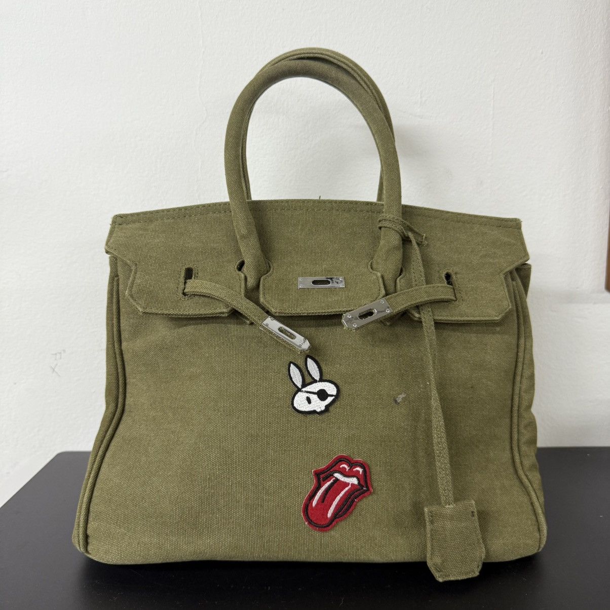 Handmade Limited Crafted Birkin Bag Canvas Custom Hermes Readymade Size ONE SIZE - 1 Thumbnail