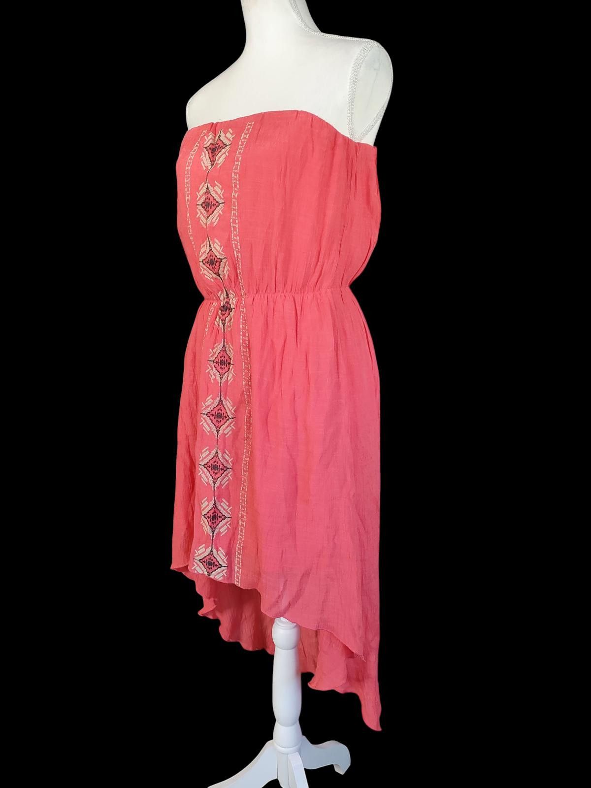 Other Trixxi Women's Strapless Coral High-Low Dress Size L / US 10 / IT 46 - 5 Thumbnail