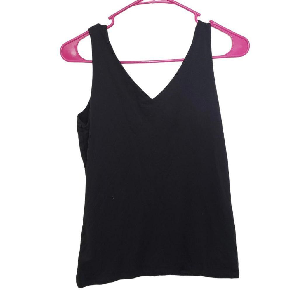 Designer CT556 Boutique Essentials Ladies Black Lined Tank M Size M / US 6-8 / IT 42-44 - 2 Thumbnail