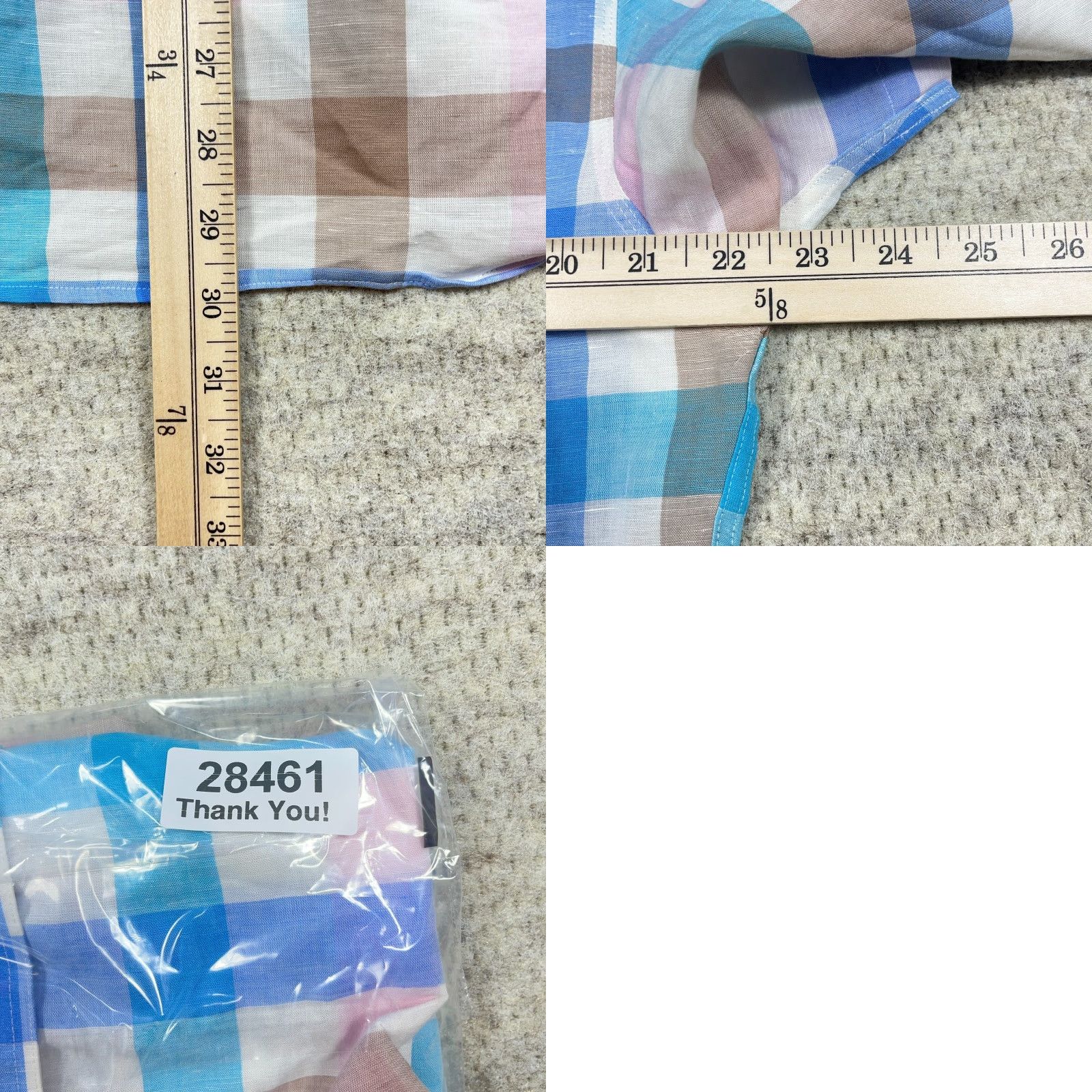 johnnie-O johnnie-O Shirt Men Large Blue Pink Button Up Linen Lyocell Camp Size US L / EU 52-54 / 3 - 8 Thumbnail