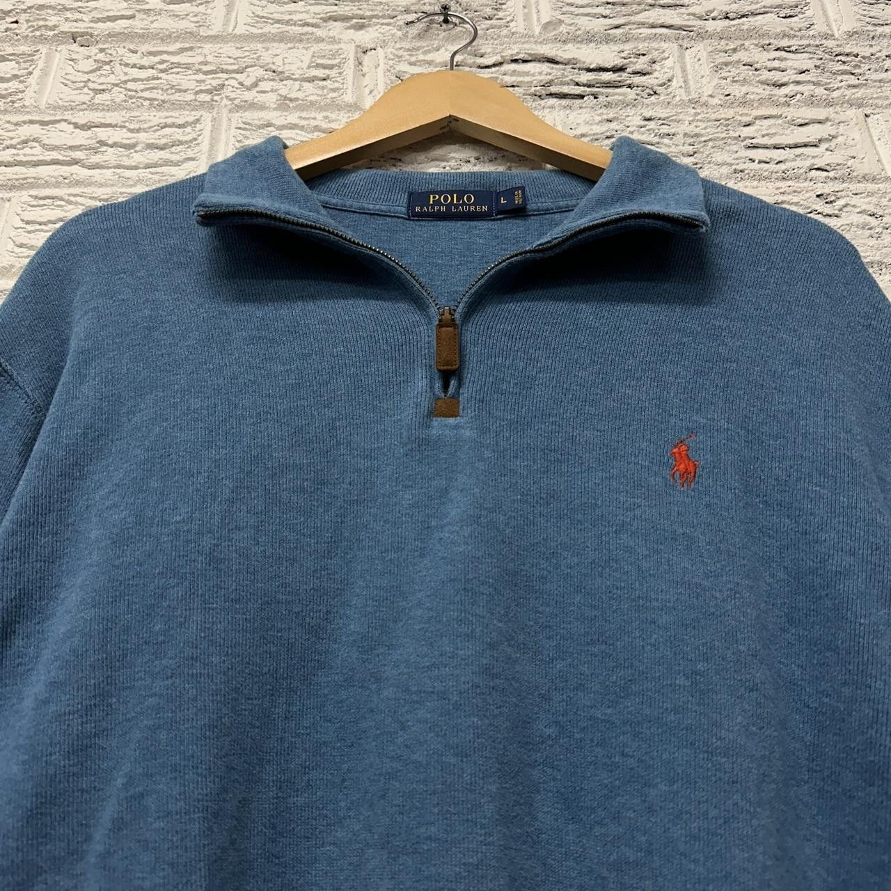 Polo Ralph Lauren Polo Ralph Lauren 1/4 Zip Blue Sweater Men’s Large Size US L / EU 52-54 / 3 - 1 Thumbnail