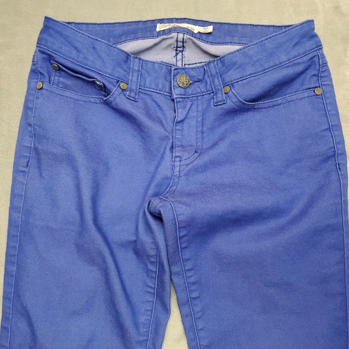 Prana VINTAGE Prana Pants Womens 2/26 Blue Stretch Twill Classic 5 Pocket Chino Outdoors Gorp Size 26" / US 2 / IT 38 - 3 Thumbnail