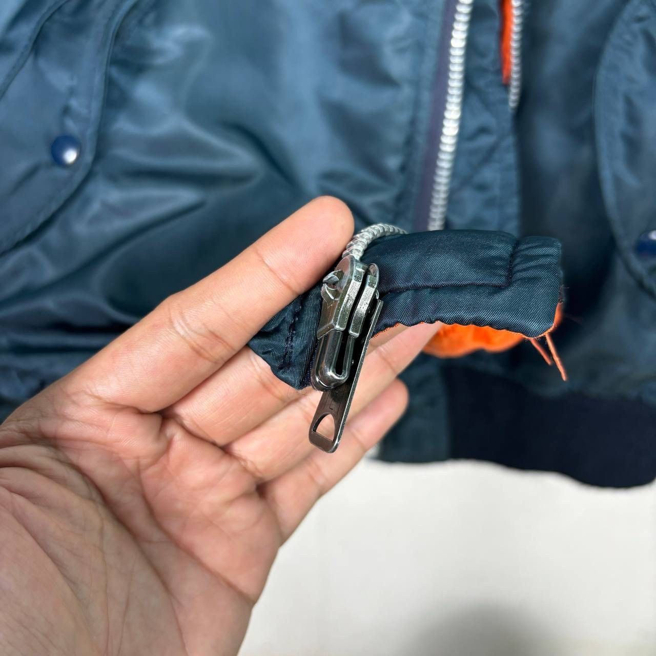 Alpha Industries VTG Alpha Industries MA-1 Bomber Flight Jacket Large USA Size US L / EU 52-54 / 3 - 9 Thumbnail
