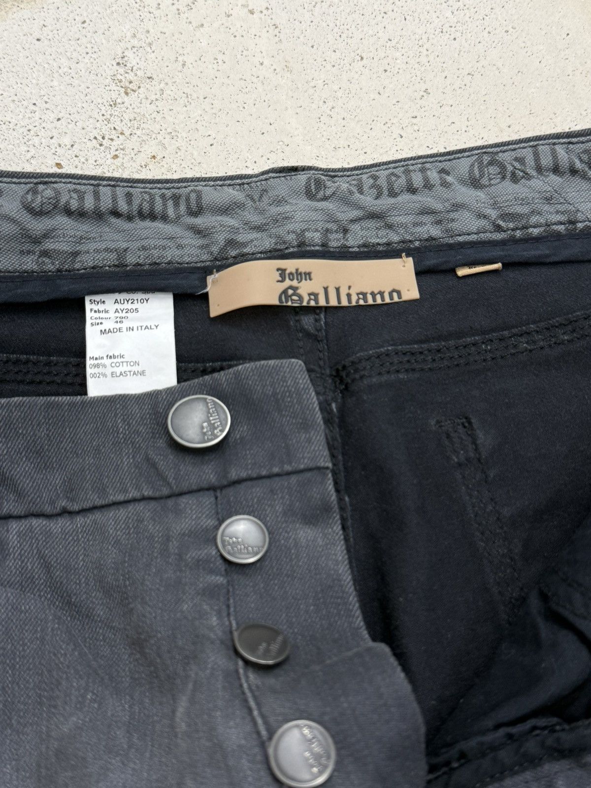 John Galliano John Galliano SS/2008 Revolver Same Pattern Denim Size US 31 - 13 Thumbnail