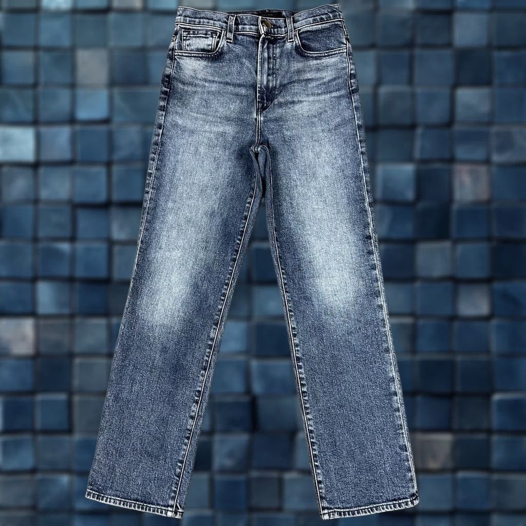 J Brand J Brand Jeans Women's 26 Blue Denim Jules Amica Straight Fit High Rise EUC Jeans Size 26" / US 2 / IT 38 - 1 Thumbnail