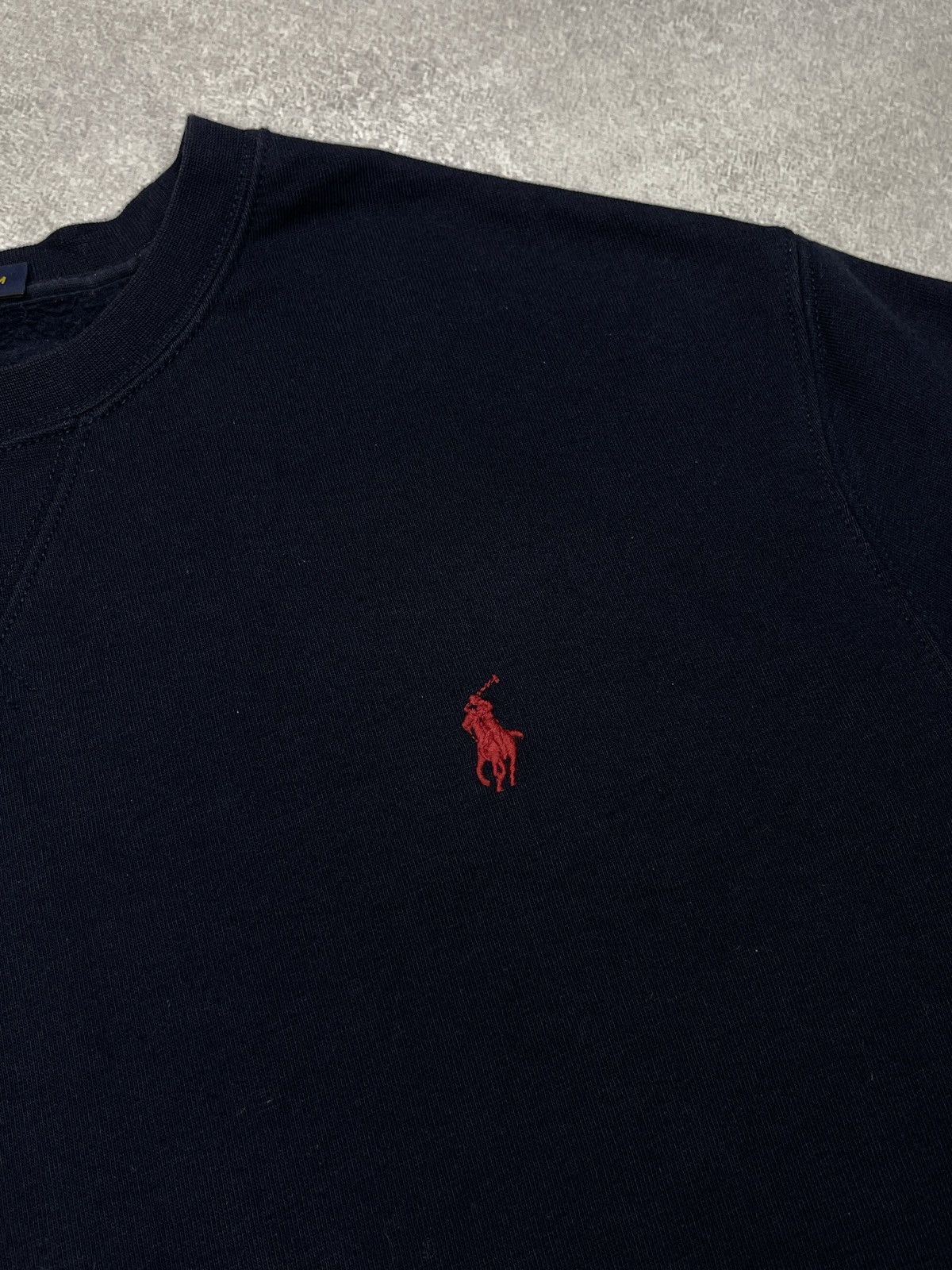 Polo Ralph Lauren Mens Polo Ralph Lauren Navy Sweatshirt Y2K Rugby Size US M / EU 48-50 / 2 - 5 Thumbnail