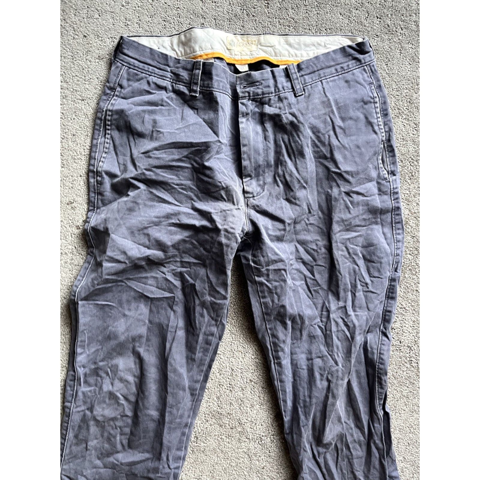 J.Crew J.CREW Chino Pants Flat Front 32x32 Blue Regular Men Pants Vintage No 12837 GUC Shirt? Size US 32 / EU 48 - 2 Thumbnail