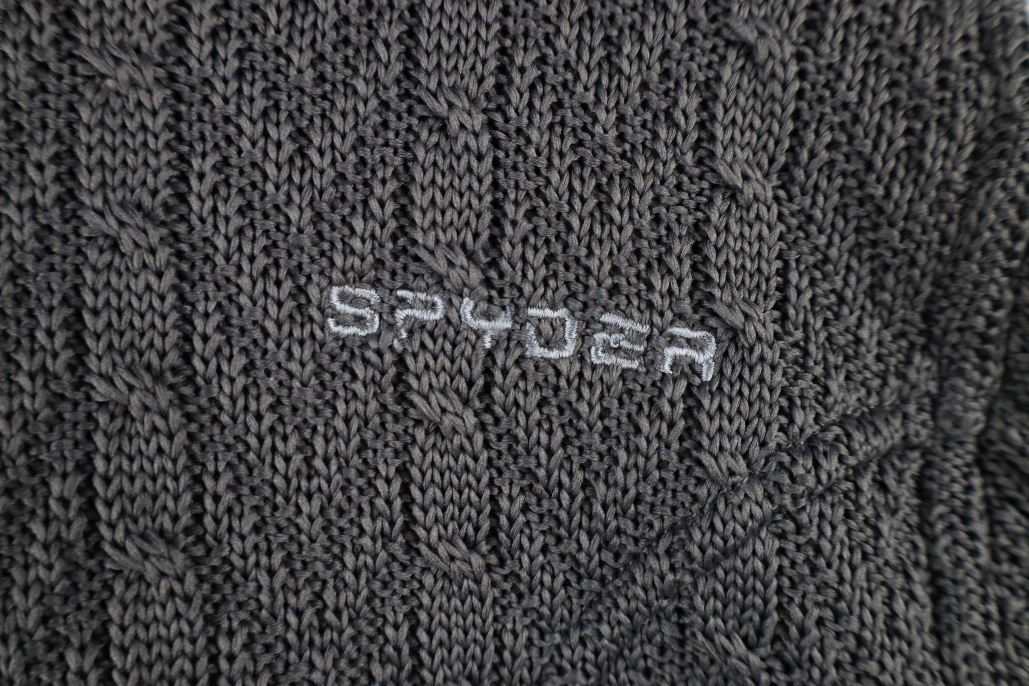 Spyder × Vintage Spyder Chunky Major Cable Knit Stryke Sweater Jacket Gray Size XL / US 12-14 / IT 48-50 - 12 Thumbnail