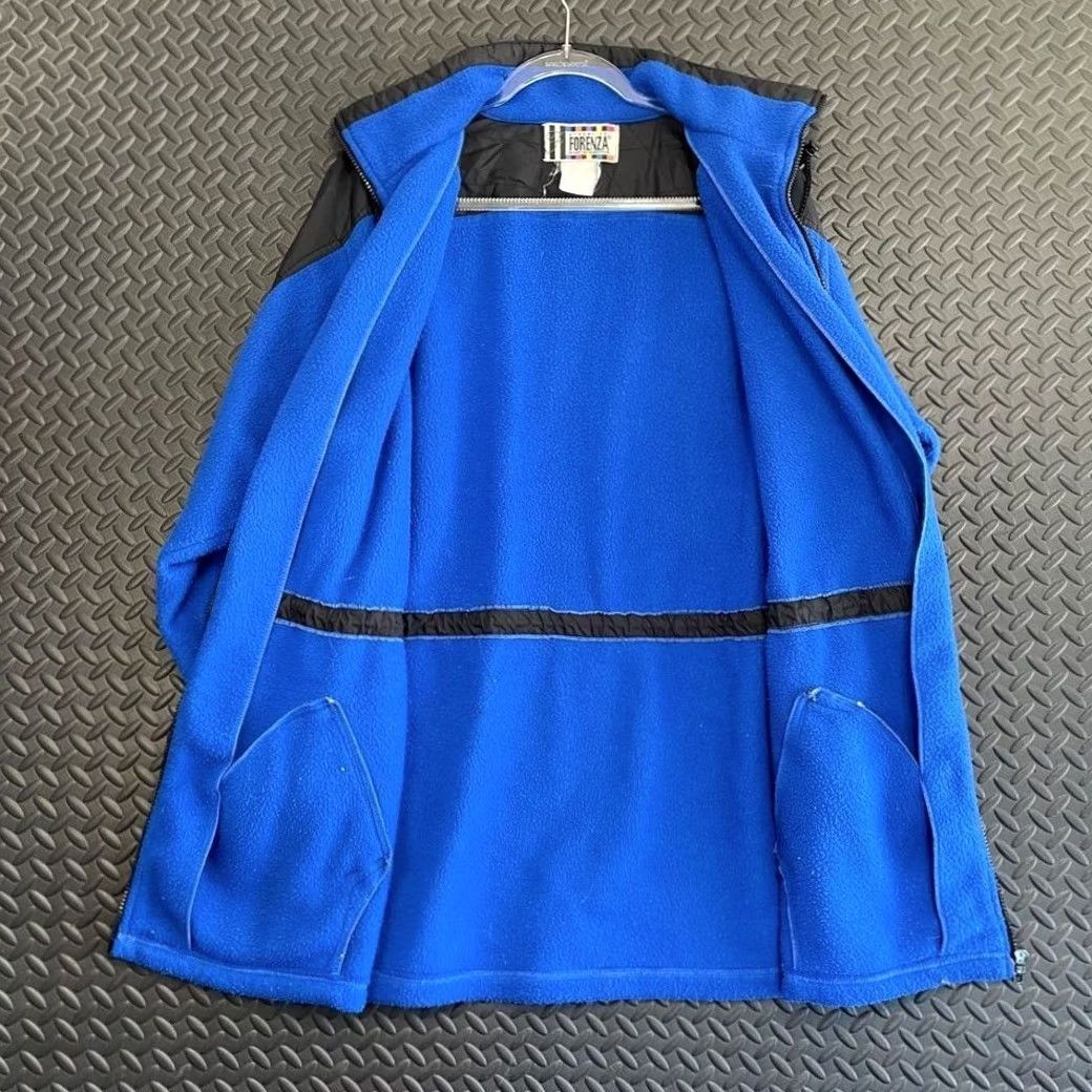 Vintage VINTAGE Forenza Full Zip Up Fleece Sweater Blue Black Mens XL Casual Wear Size XL Size US XL / EU 56 / 4 - 3 Thumbnail