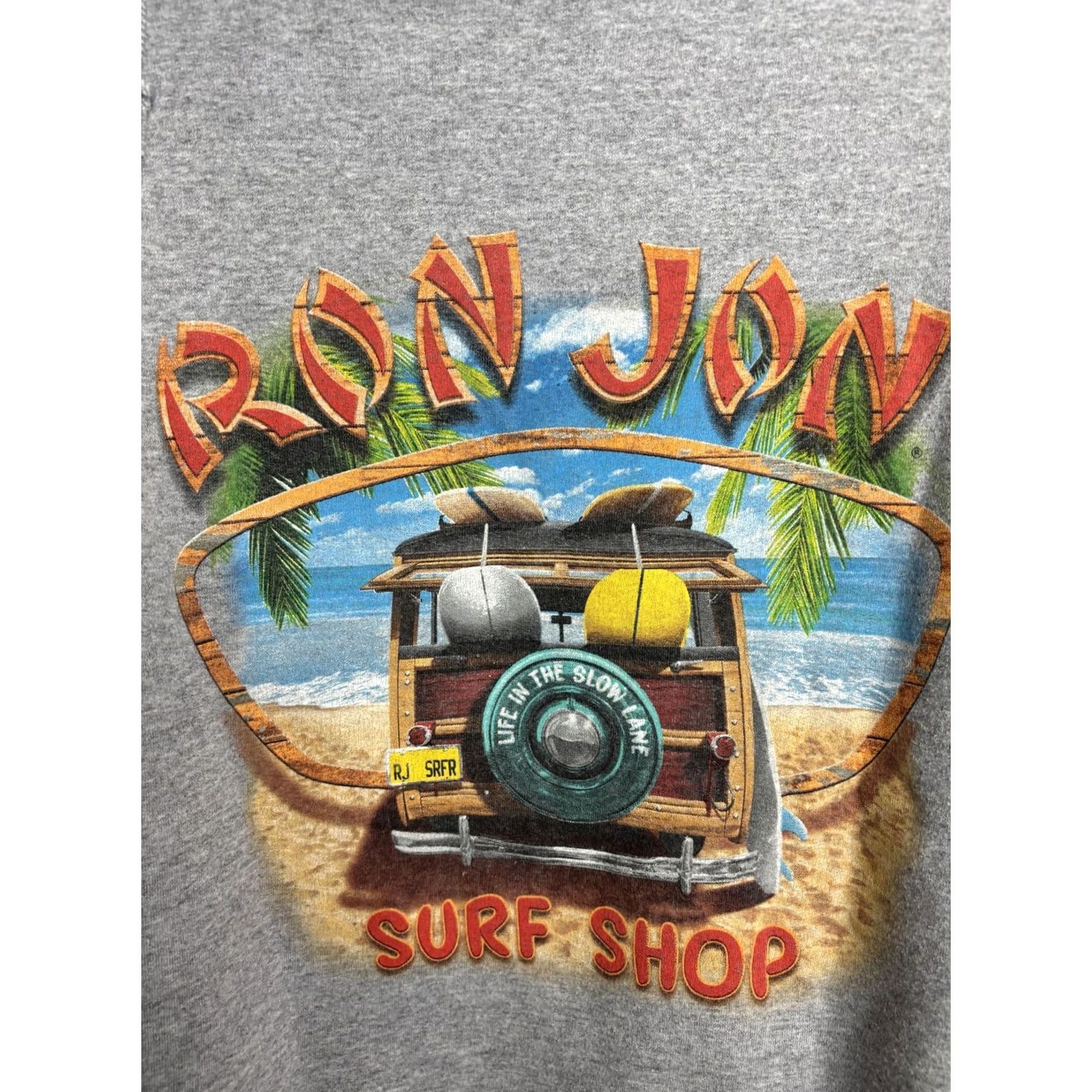 Ron Jon Surf Shop Ron Jon Surf Shop Hoodie Mens M Gray Pullover Surf Graphic Sweatshirt Size US M / EU 48-50 / 2 - 3 Thumbnail