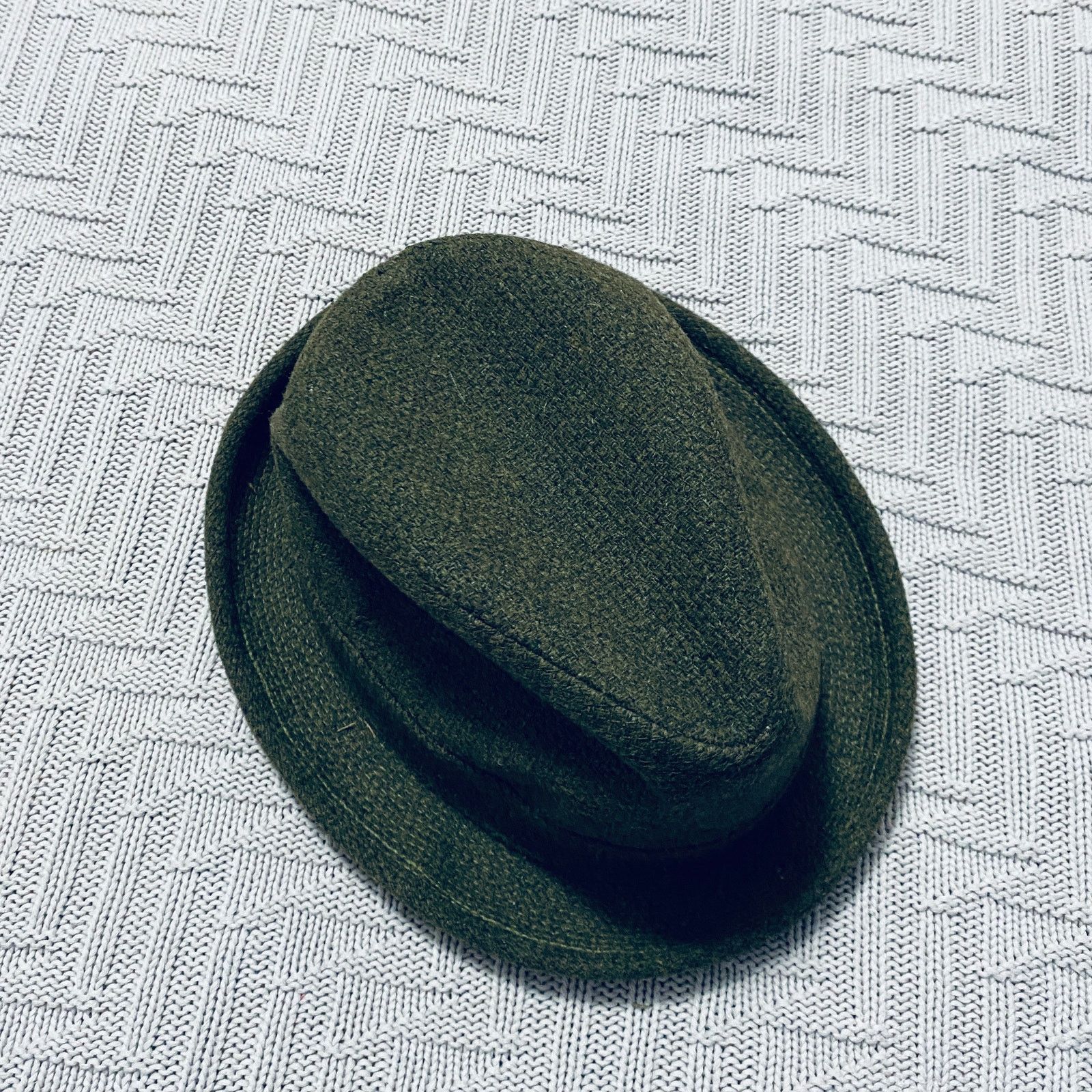 Vintage Vintage olive green fedora hat Size ONE SIZE - 4 Thumbnail