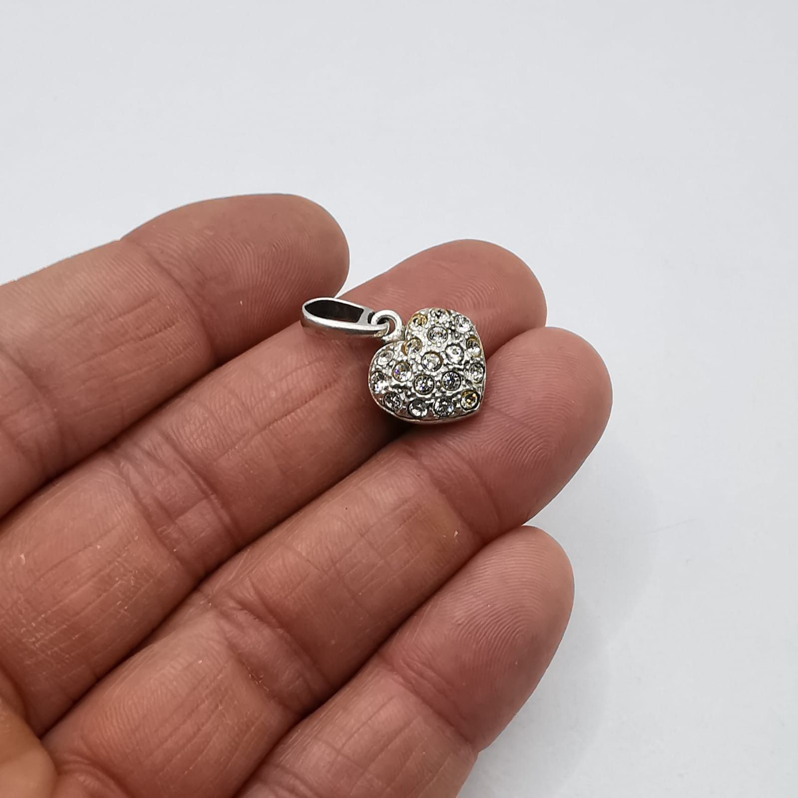 Sterling Silver Vintage Pendant 925 Sterling Silver Jewelry,Zircon 2,71g Size ONE SIZE - 2 Thumbnail