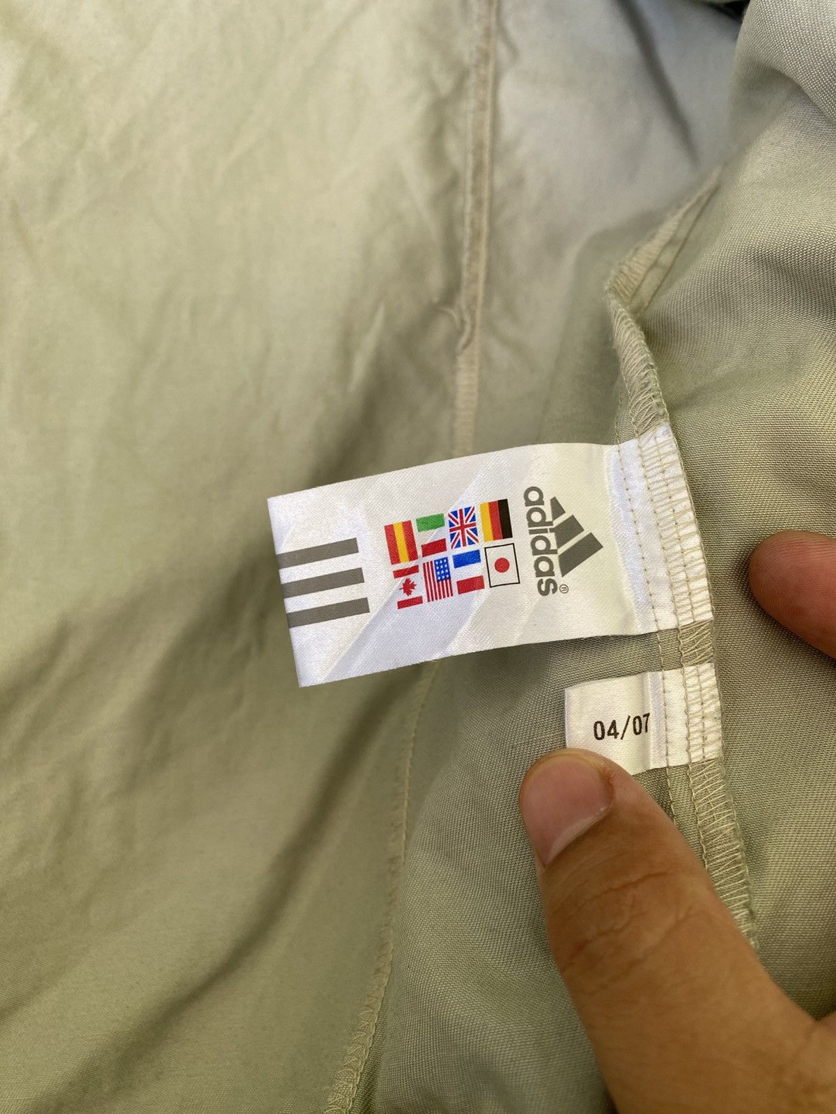Adidas Adidas Logo Track Jacket Beige Olive Y2K Archive Size US S / EU 44-46 / 1 - 9 Thumbnail