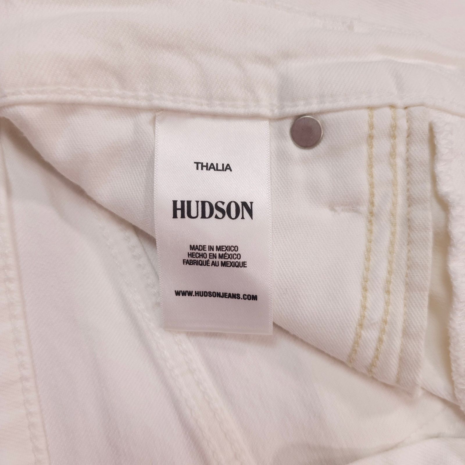 Hudson Hudson Thalia 90's Loose Fit Jean White Sz 26 Size 26" / US 2 / IT 38 - 6 Thumbnail