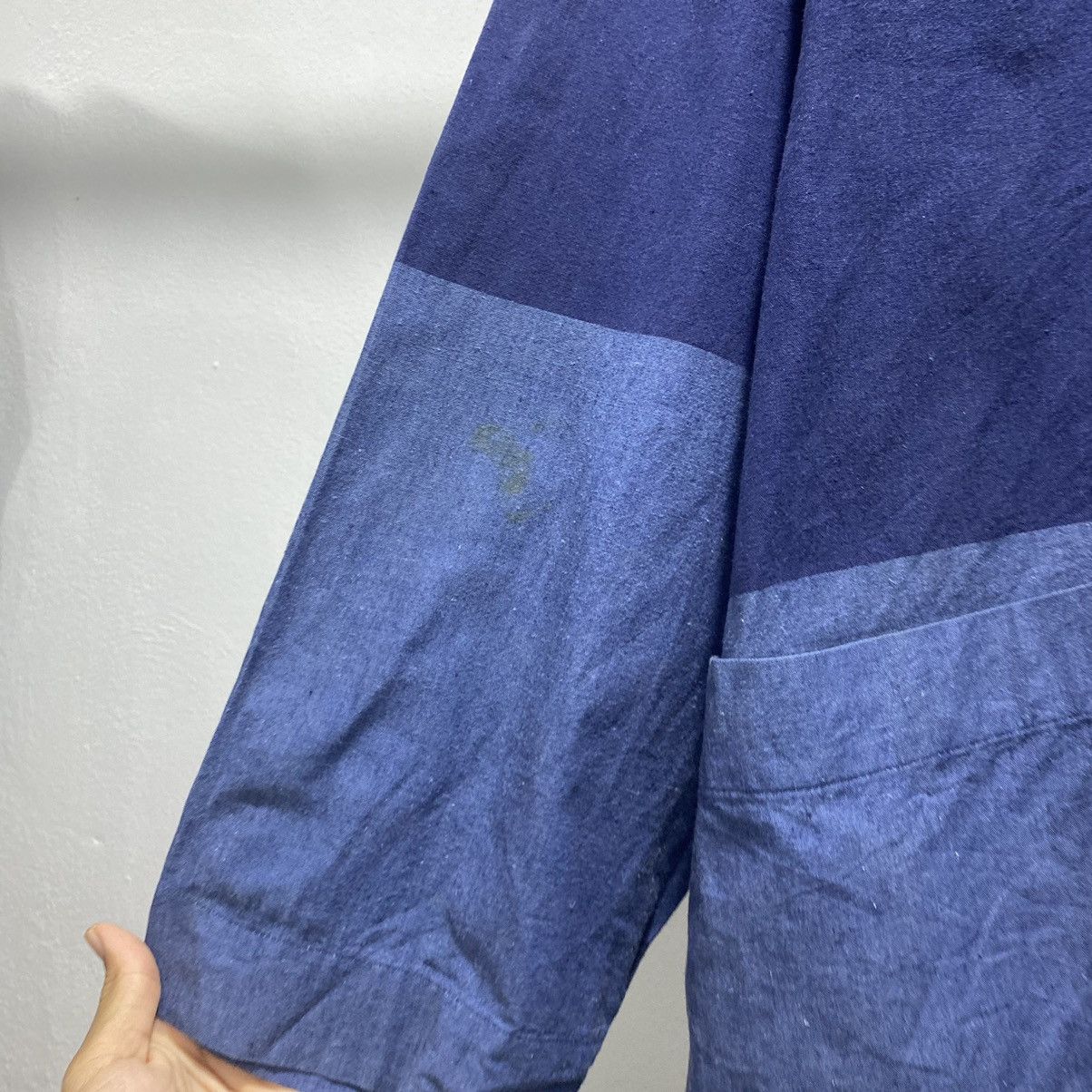 Issey Miyake × Japanese Brand × Vintage Sick☠️ Issey Miyake Style Linen Crop Boxy Outerwear Jacket Size US L / EU 52-54 / 3 - 6 Thumbnail