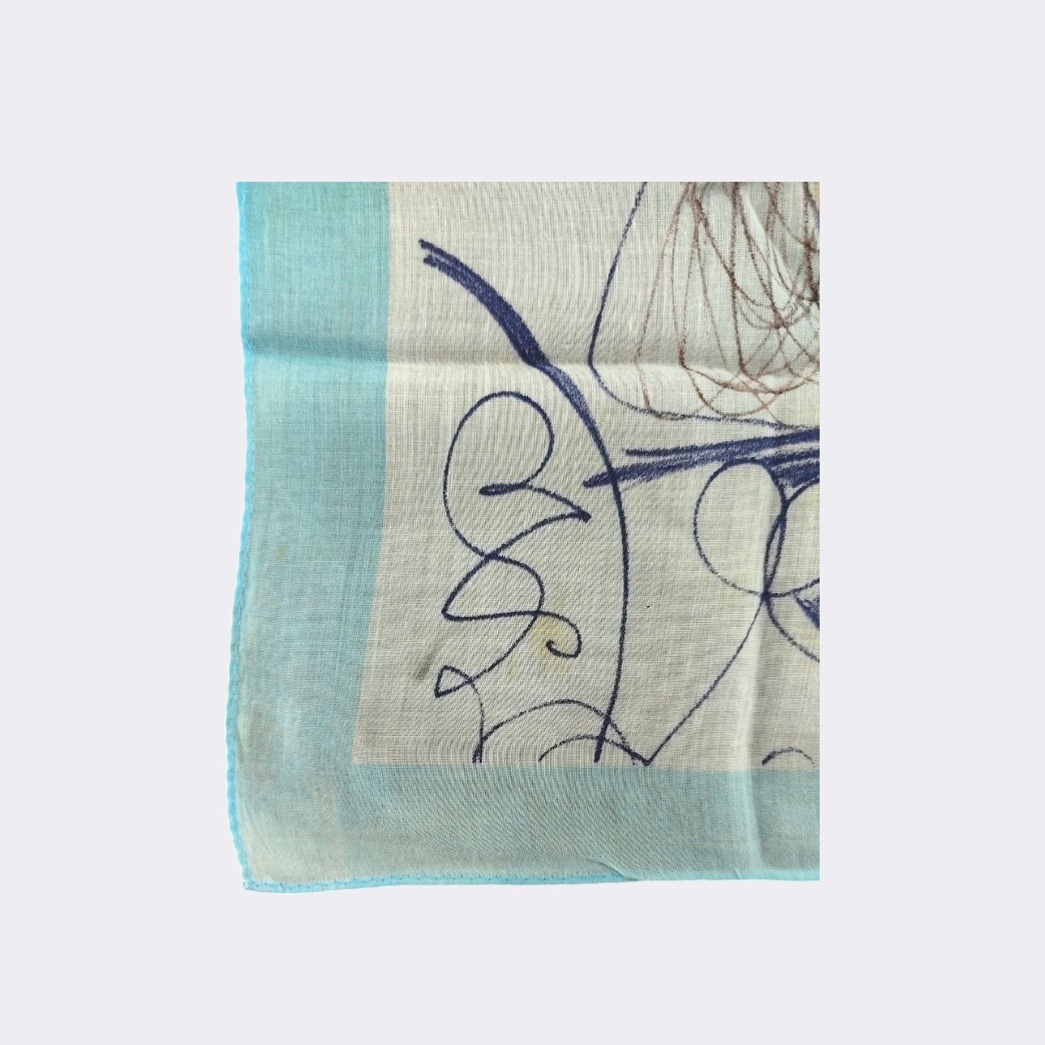 Vintage Vintage Picasso Handkerchief Neckerchief Bandana H166H Size ONE SIZE - 3 Thumbnail