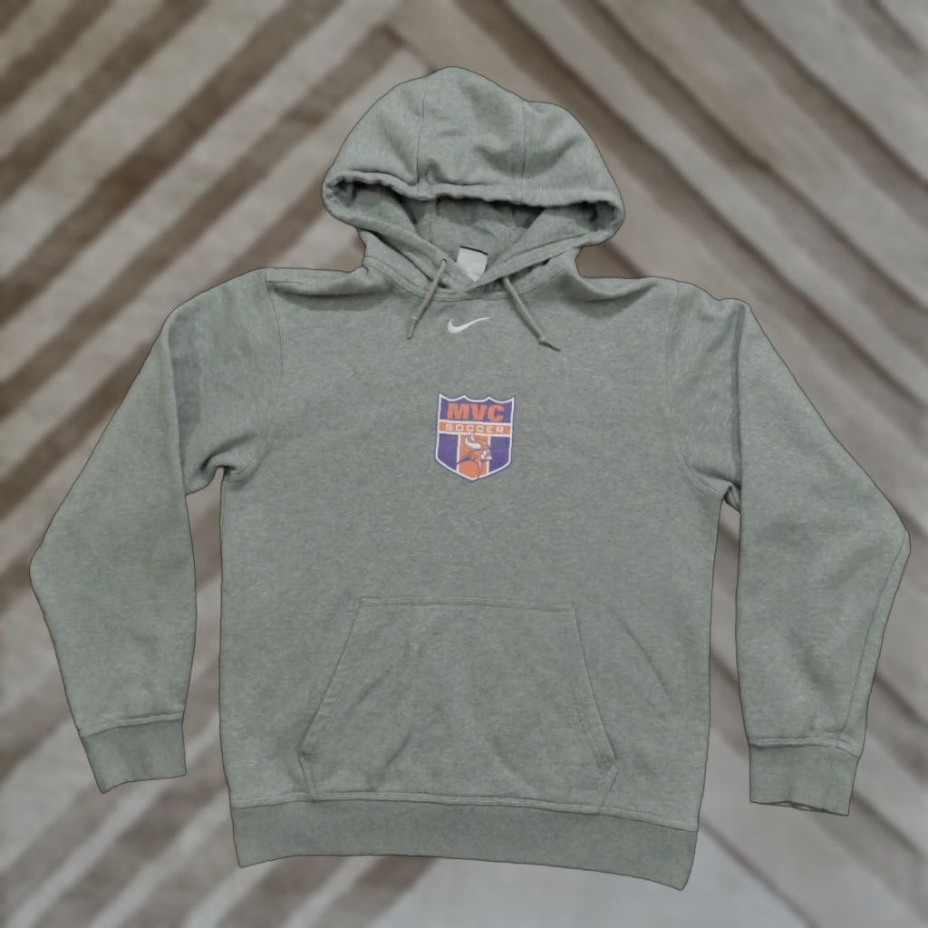 Nike Nike Hoodie Men Small Gray Pullover Hooded Logo College Soccer Size US S / EU 44-46 / 1 - 1 Thumbnail