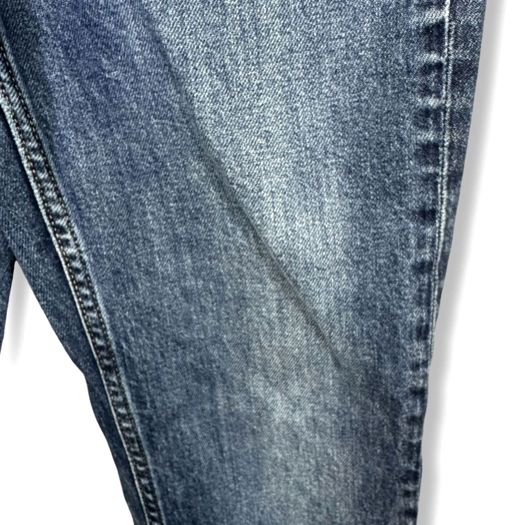 Banana Republic VINTAGE? No. Banana Republic Distressed Jeans Women’s High Rise Straight Leg Size 25 Blue Denim 5-Pocket Regular Inseam 26 Size 42" / US 20 - 5 Thumbnail