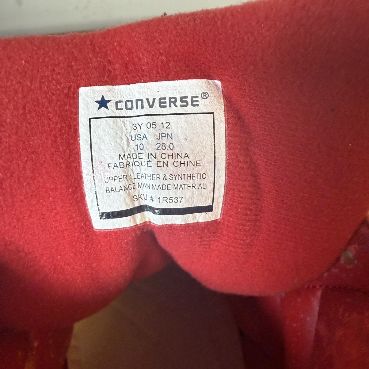 Converse × Number (N)ine 06ss Number N ine Converse Weapon Size US 10 / EU 43 - 6 Thumbnail