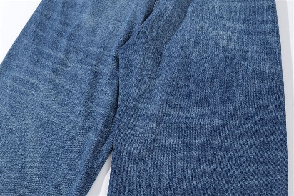 Jean Men's Retro Pocket Casual Straight Leg Jeans y2k Size US 32 / EU 48 - 6 Thumbnail