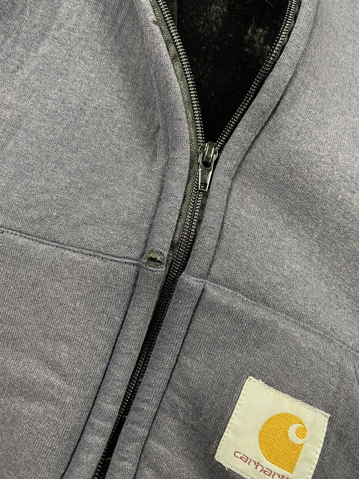 🔥DISTRESSED CARHART Y2K DETROIT FADED VINTAGE ZIP HOODIE 🔥