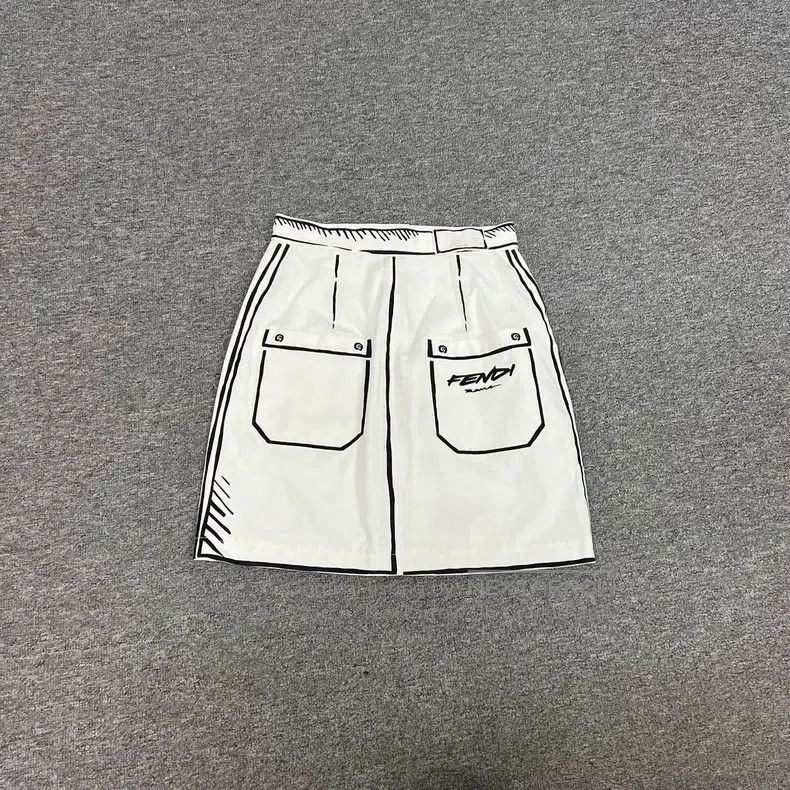 Fendi Fendi Californian Sky Comic Print Skirt Size 26" / US 2 / IT 38 - 4 Thumbnail