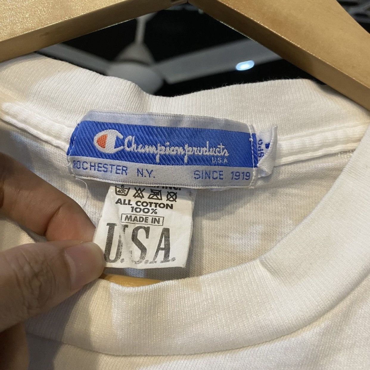 Champion Vintage Champion USA New York Basketball Tee M Size US M / EU 48-50 / 2 - 9 Thumbnail