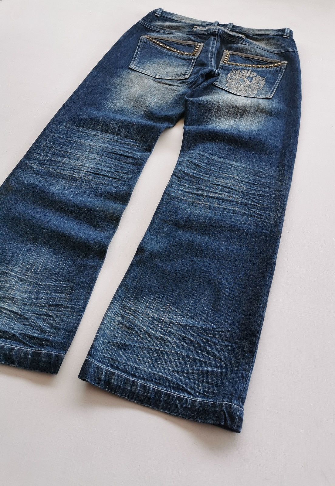 Karl Kani Loose Fit Vintage Karl Kani Studded Embroidery Denim Jeans Size US 34 / EU 50 - 2 Thumbnail