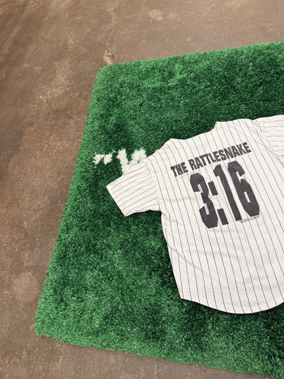 Vintage Stone Cold Steve Austin Striped Baseball Jersey Large Size US L / EU 52-54 / 3 - 2 Thumbnail