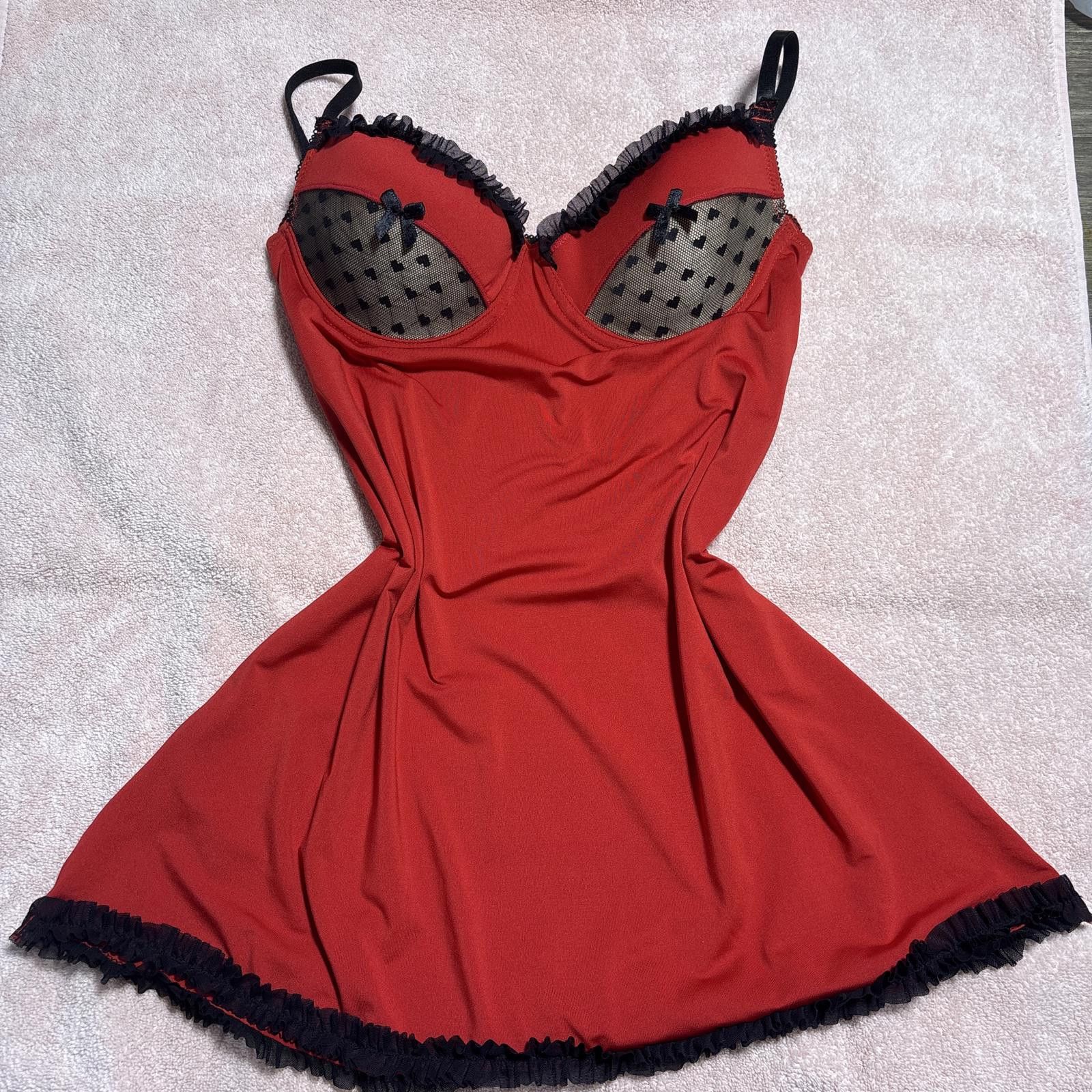 Other y2k rampage red lace grunge slip dress Size L / US 10 / IT 46 - 1 Thumbnail