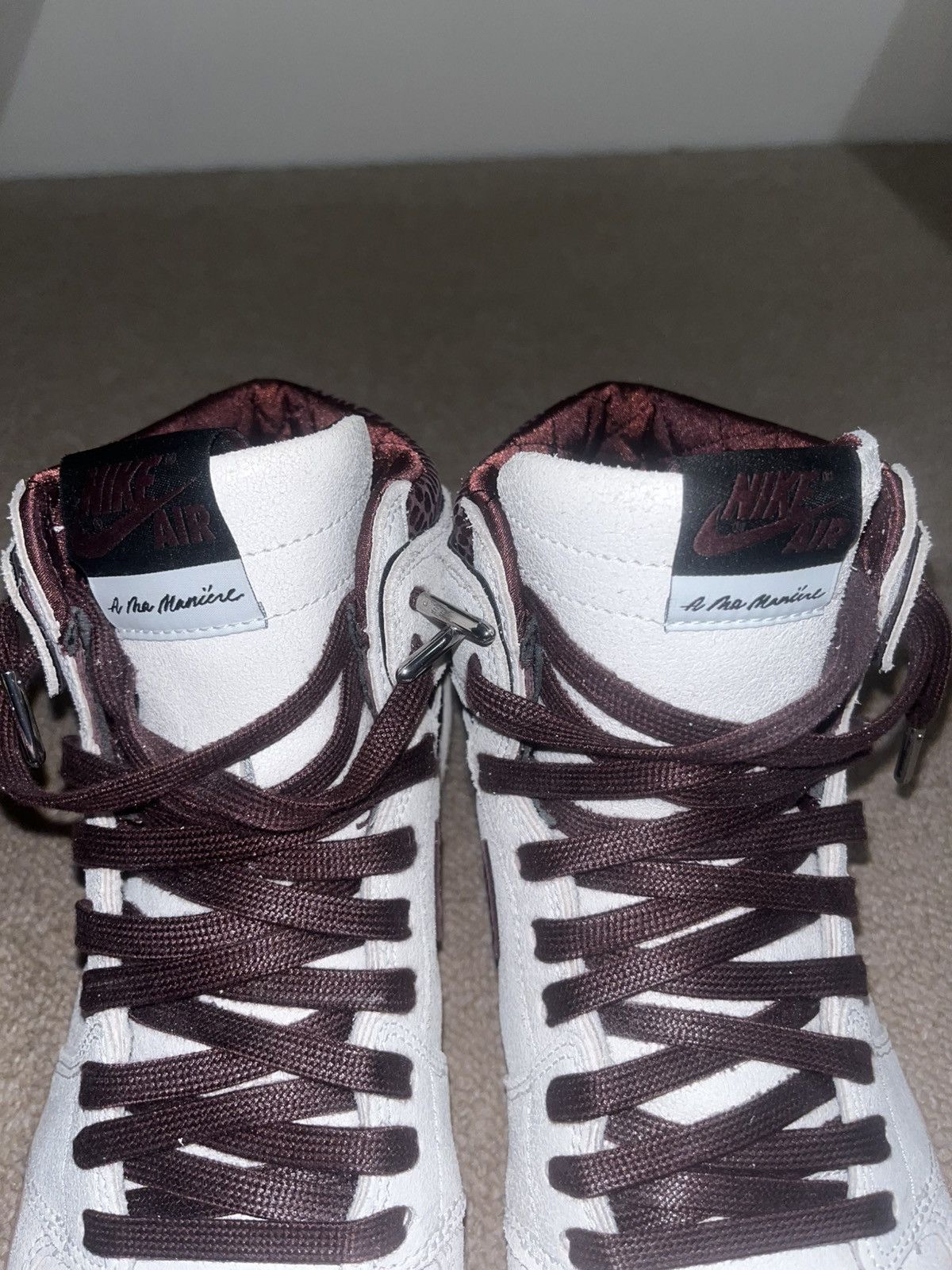 A Ma Maniere × Nike Jordan 1 Retro High OG Size US 12 / EU 45 - 7 Thumbnail