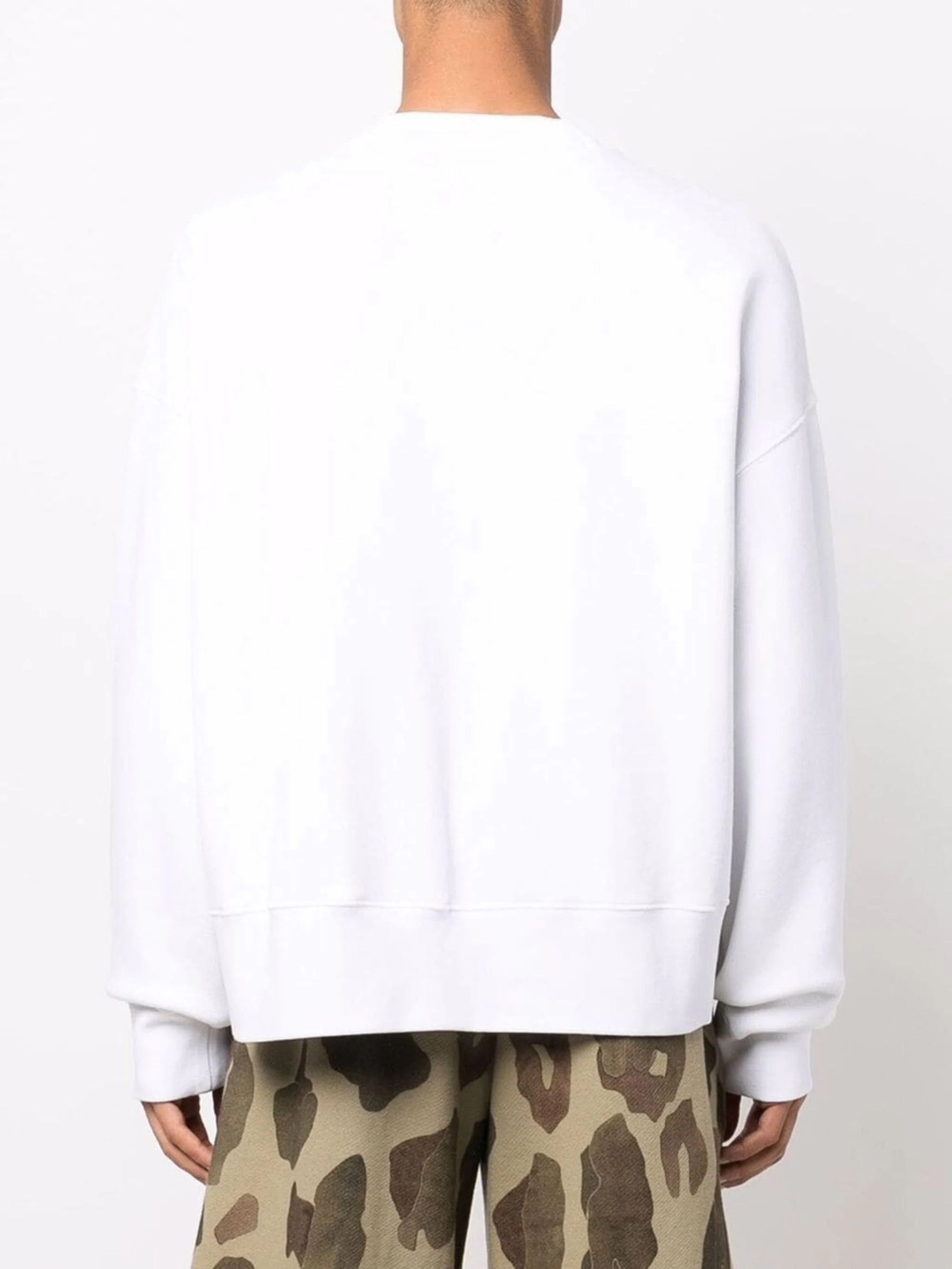 Palm Angels White Leaf Logo Print Oversized Sweatshirt Size US XL / EU 56 / 4 - 4 Thumbnail