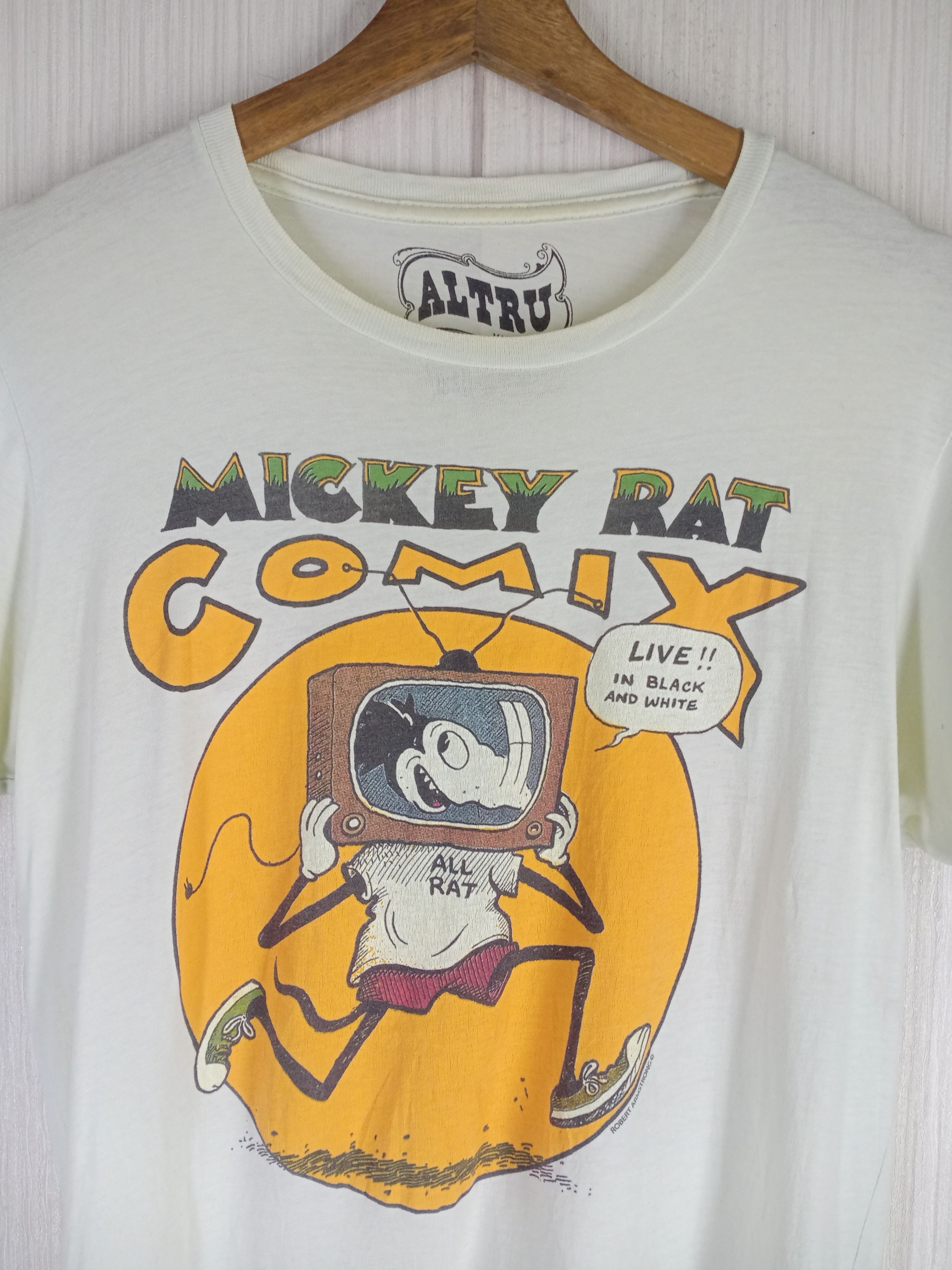 Altru × Disney × Mickey Mouse Rare Vintage Mickey Rat Comix Robert Armstrong Tshirt Size US S / EU 44-46 / 1 - 2 Thumbnail