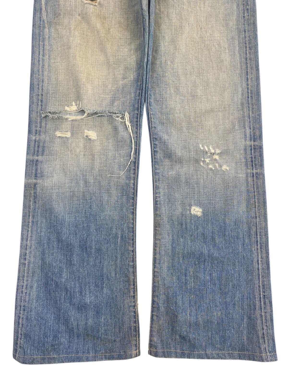 Los Angeles Apparel Los Angeles Light Faded Wash Style Ripped Jeans Size US 31 - 9 Thumbnail