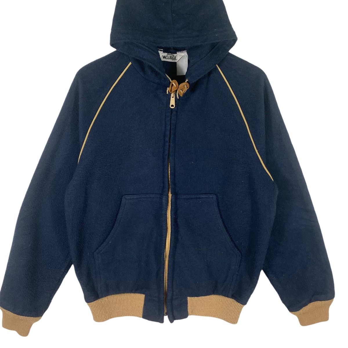 Vintage × Woolrich Woolen Mills Vintage 70s Woolrich Fleece Hoodie Zipper M Size Size US M / EU 48-50 / 2 - 4 Thumbnail