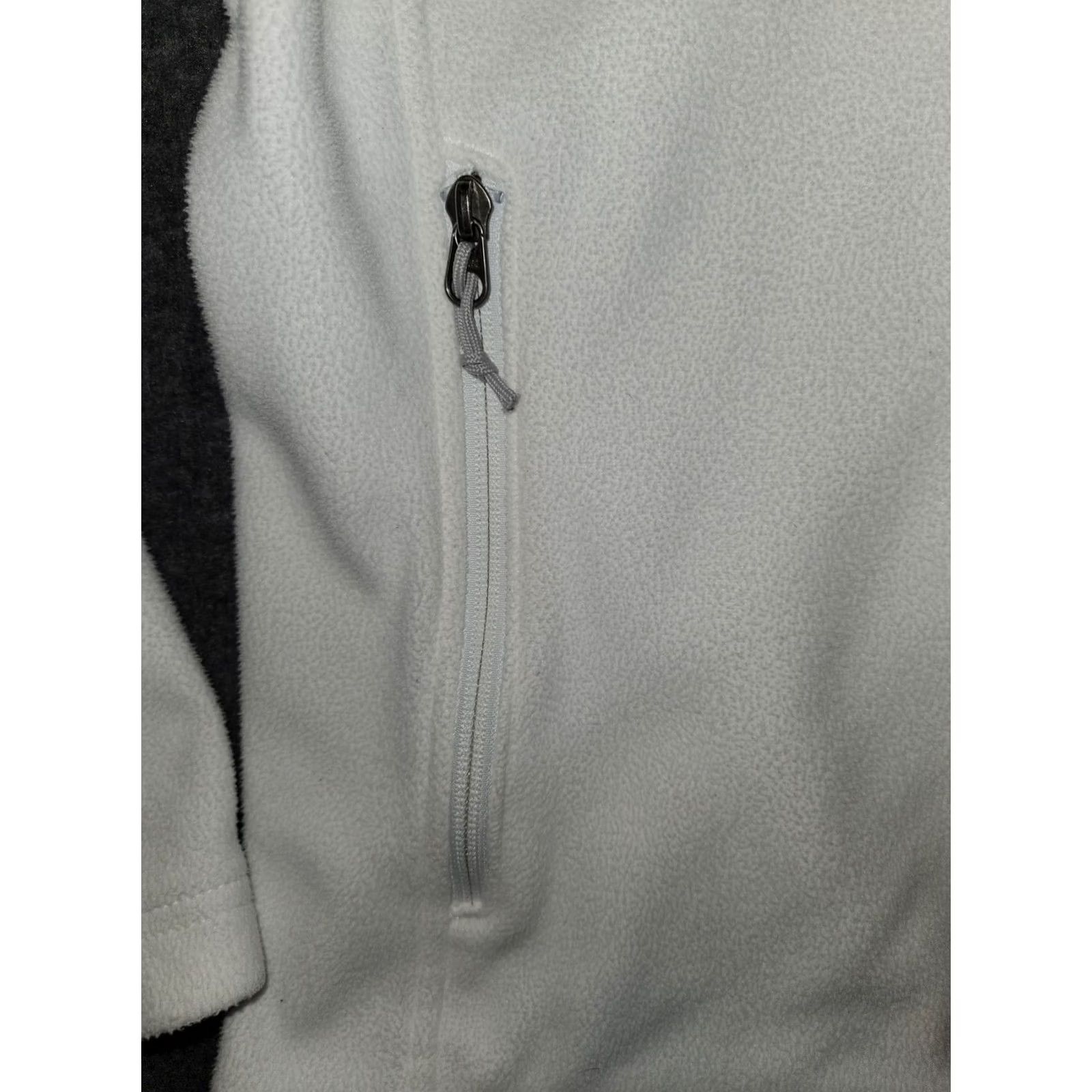 The North Face The North Face Women's Medium White Full Zip Fleece Jacket with Pockets Regular Fit Zip Pocket Zipped Pockets Solid Size M / US 6-8 / IT 42-44 - 5 Thumbnail
