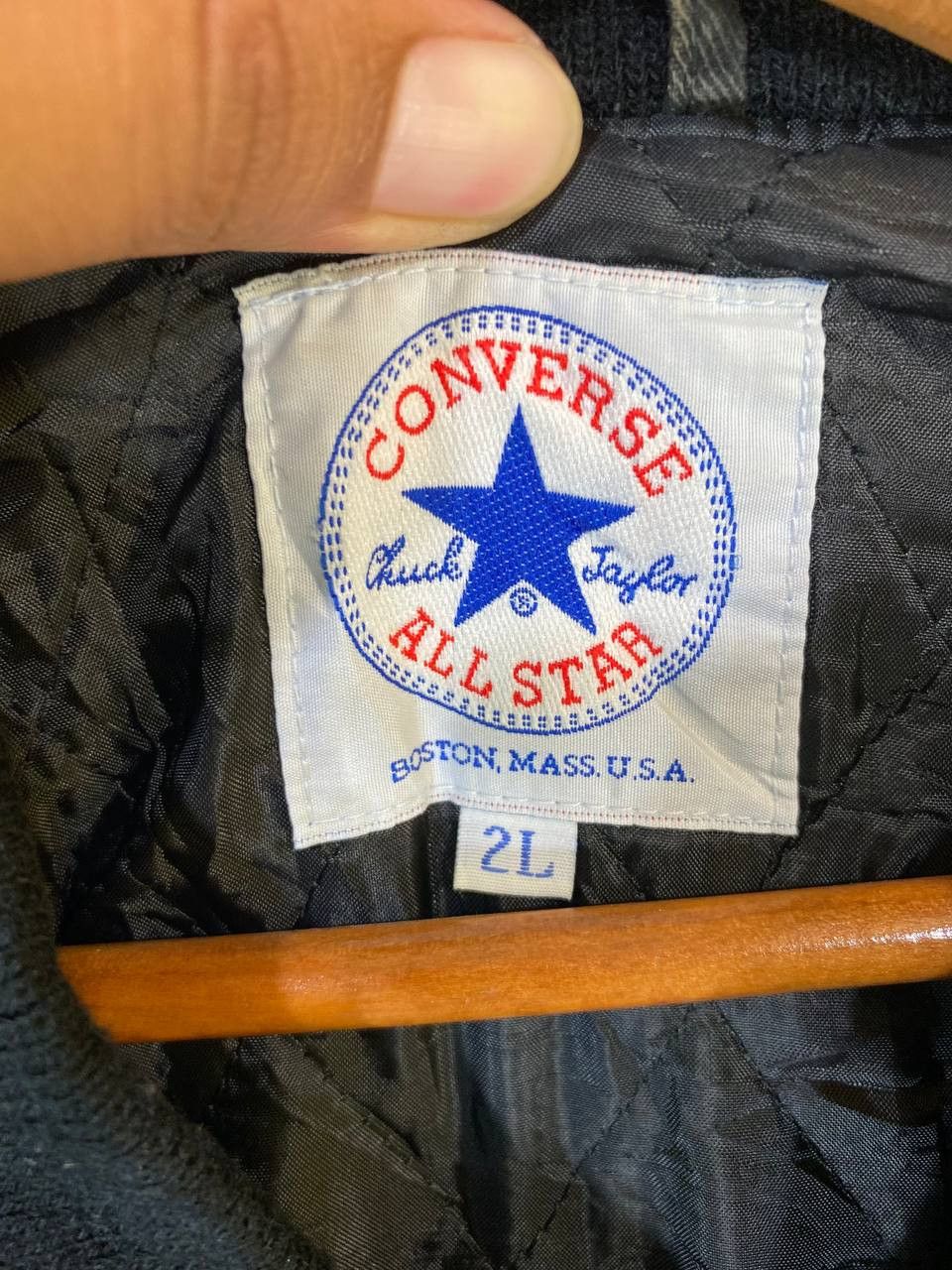 Converse vintage converse all star bomber jacket quilted lining Size US XXL / EU 58 / 5 - 4 Thumbnail