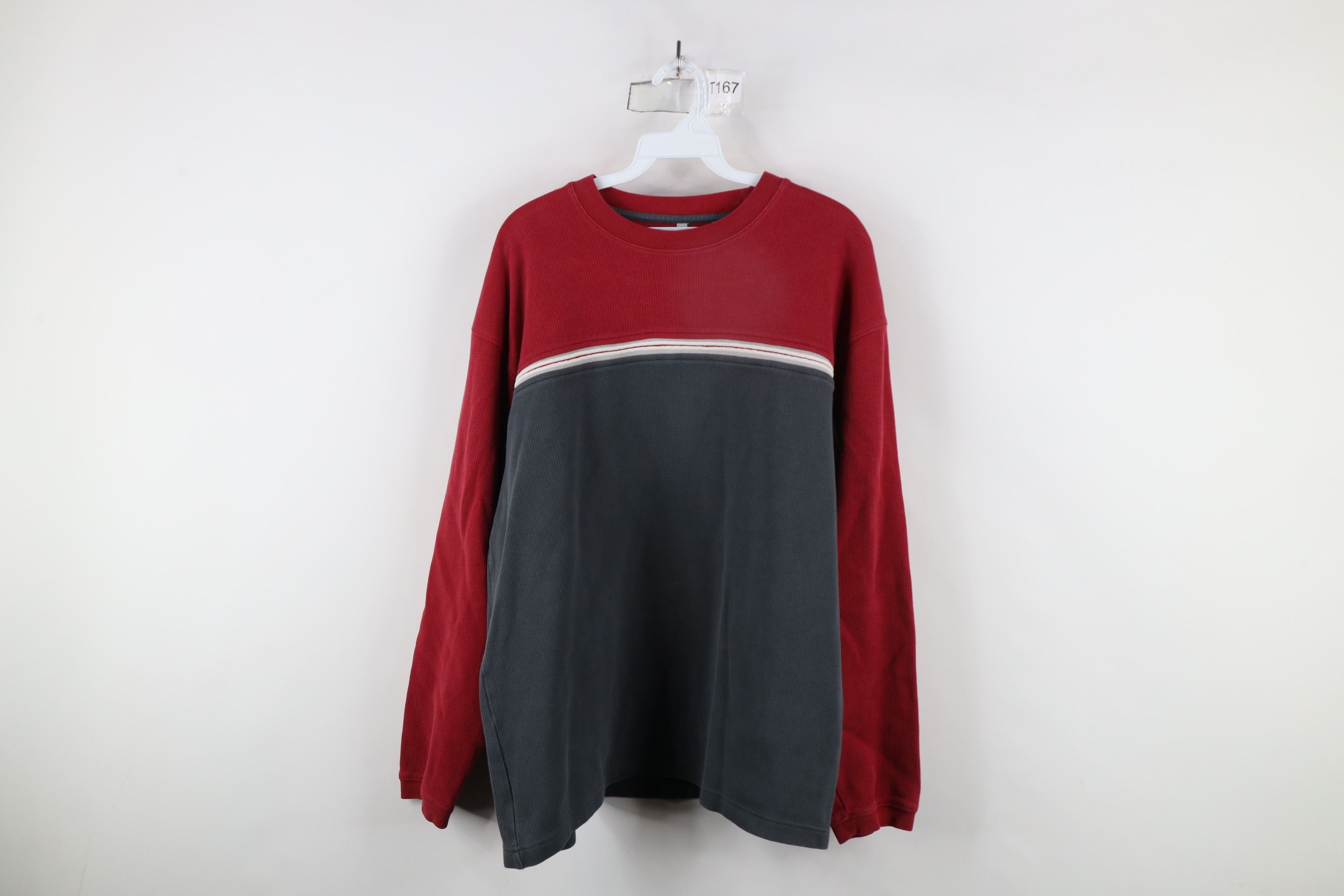 Vintage Vintage 90s Streetwear Heavyweight Knit Long Sleeve T-Shirt Size US XL / EU 56 / 4 - 1 Thumbnail