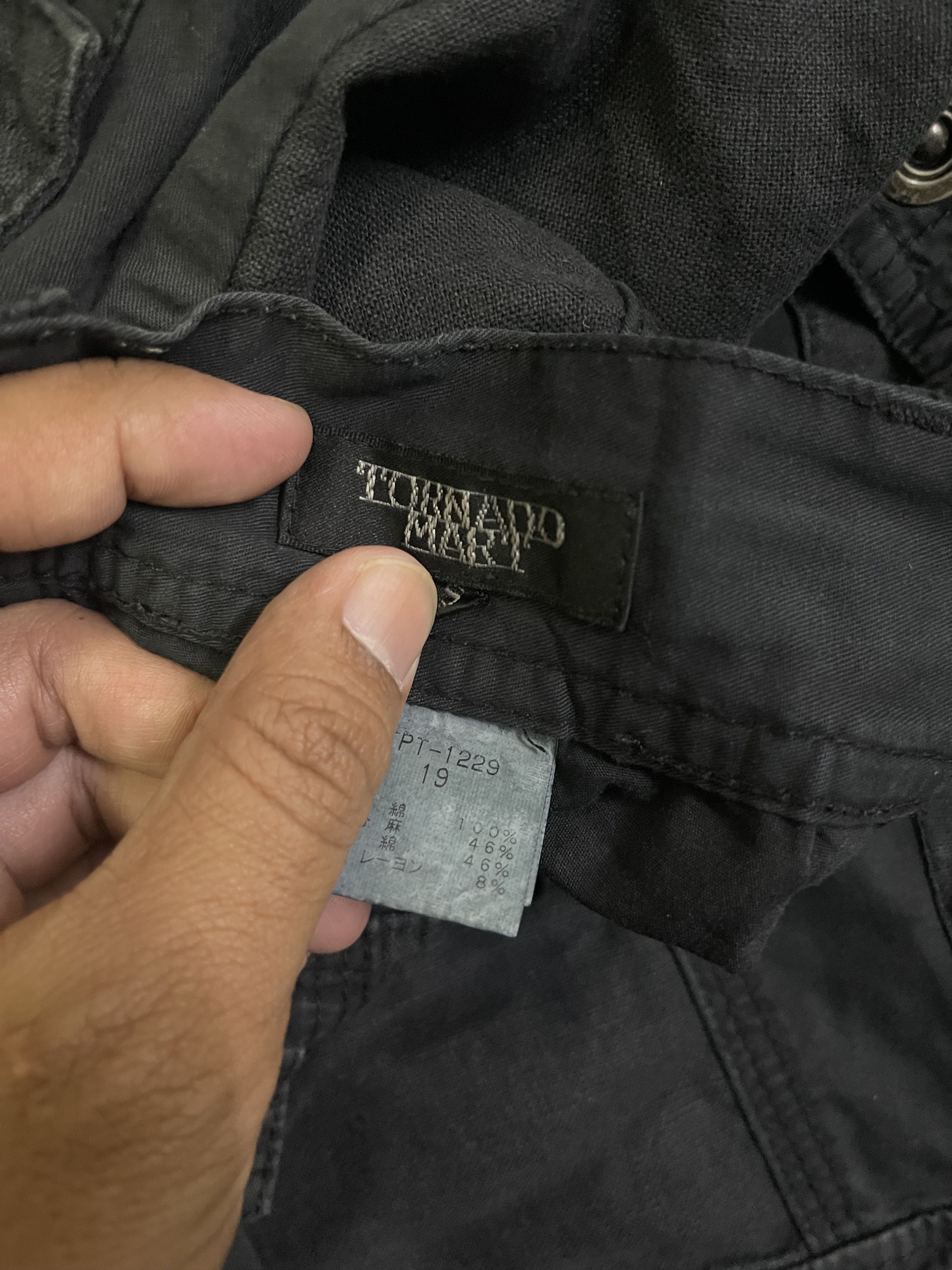 Tornado Mart Tornado Mart Black Multipocket Tactical Combat Slim Straight Size US 30 / EU 46 - 14 Thumbnail