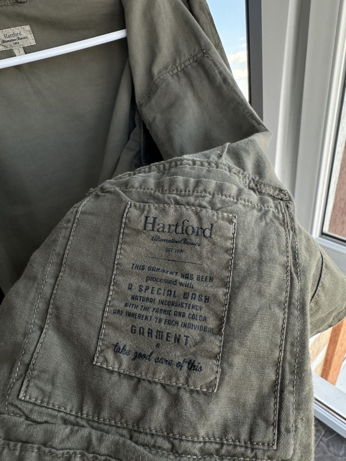 Hartford Hartford Utility Linen Khaki Military Men’s Jacket Sz M Size US M / EU 48-50 / 2 - 13 Thumbnail