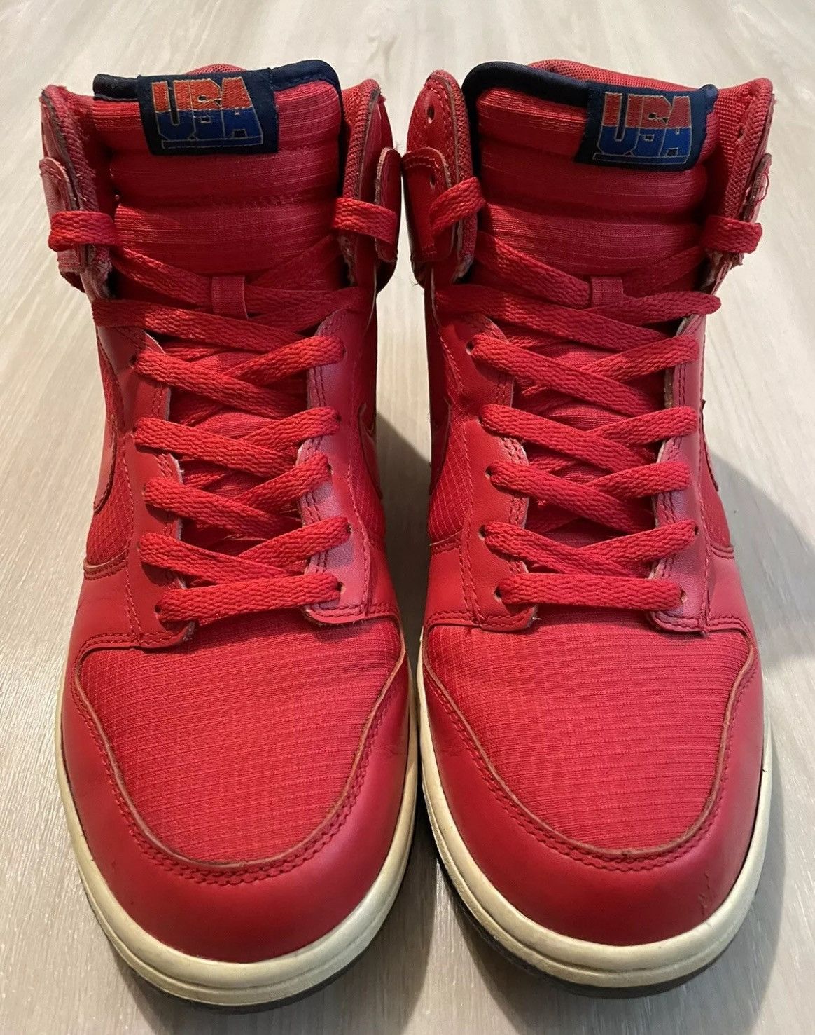 Vintage Nike Dunk USA Olympic University Red Sneakers Men’s Size 9.5 Size US 9.5 / EU 42-43 - 9 Thumbnail