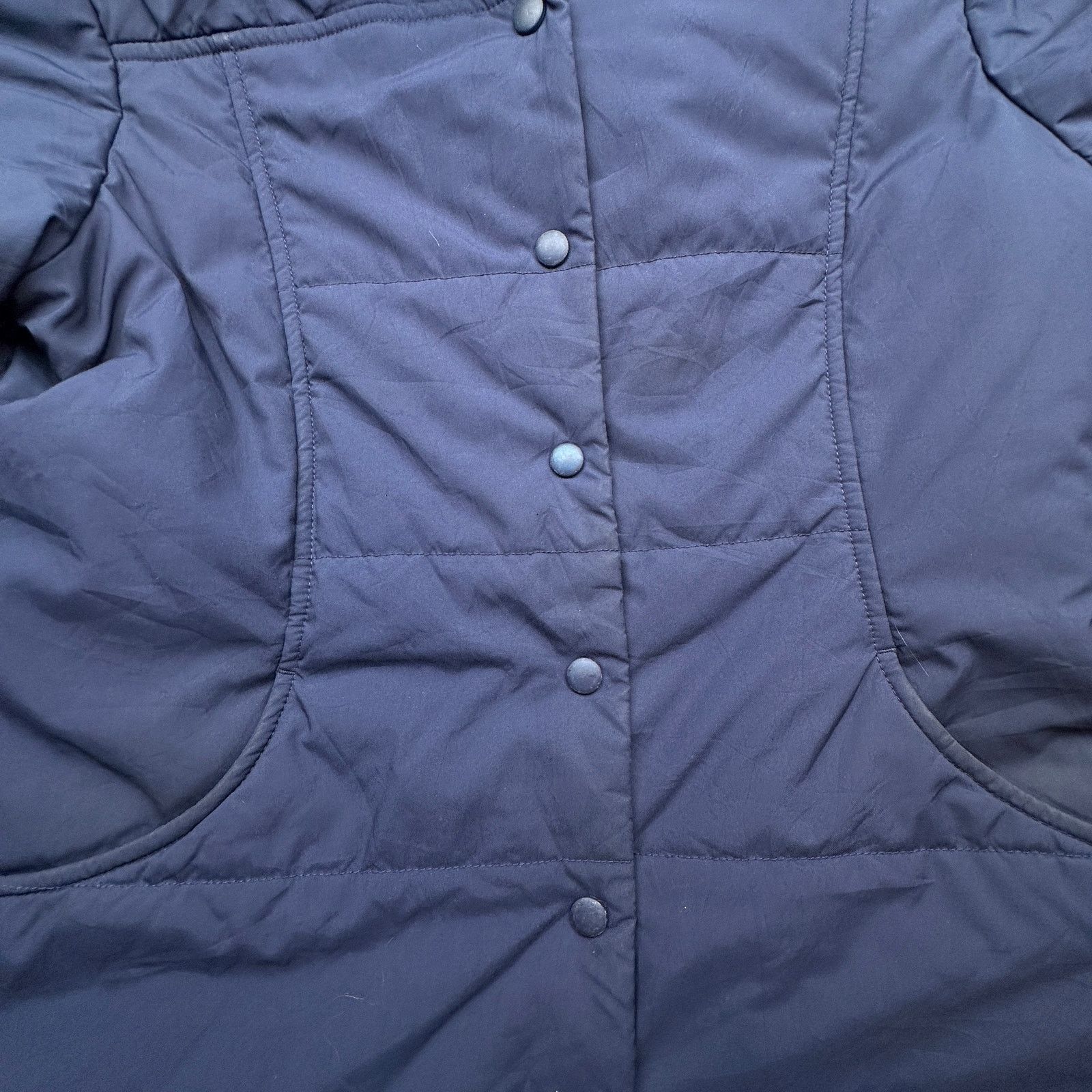 L.L. Bean LL Bean DDJ6 Blue Quilted Puffer Coat Womens Medium Snap Size M / US 6-8 / IT 42-44 - 8 Thumbnail
