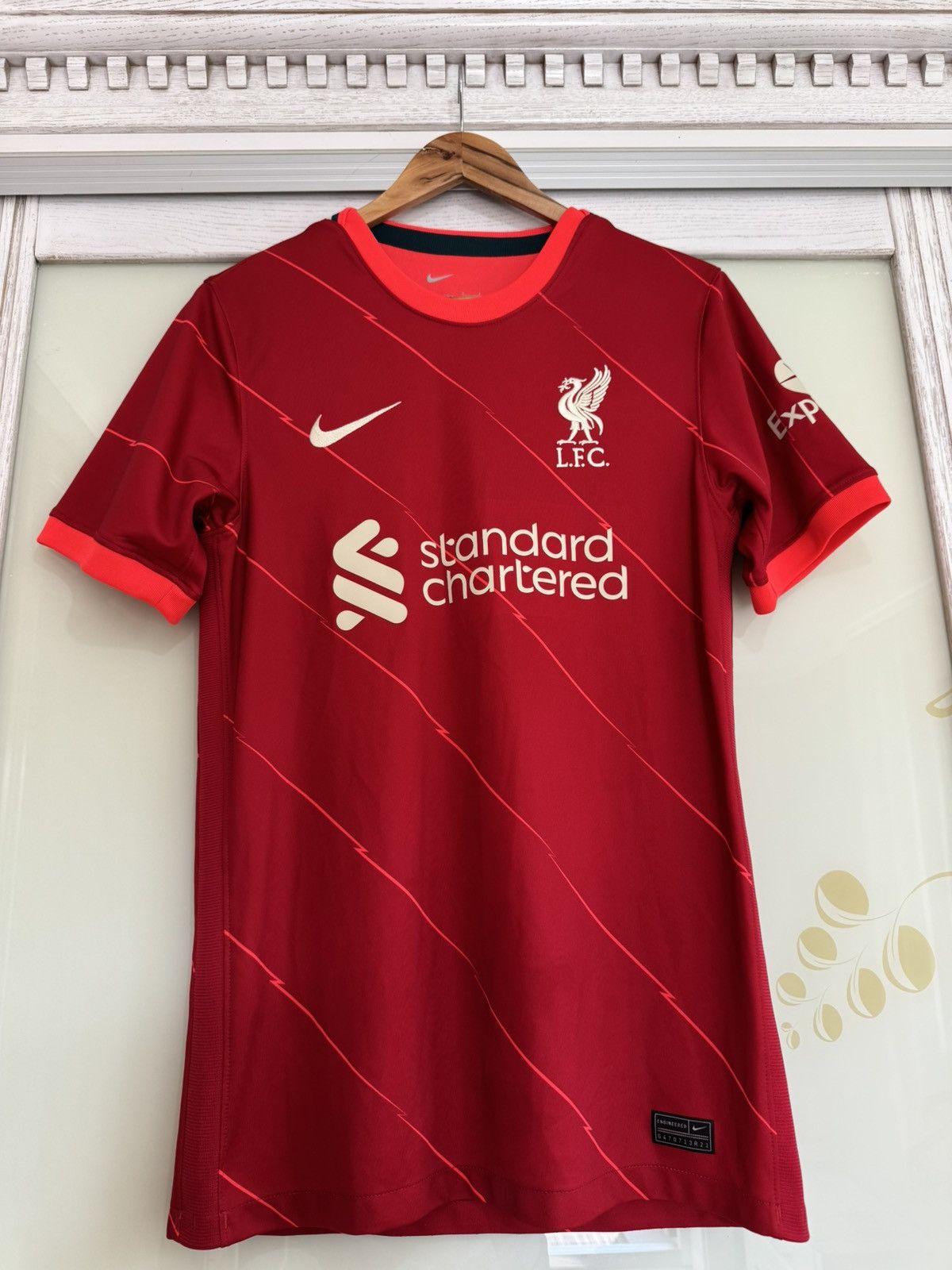 Nike Liverpool 2021-2022 Home Soccer Jersey Football Kit Shirt Size US S / EU 44-46 / 1 - 5 Thumbnail